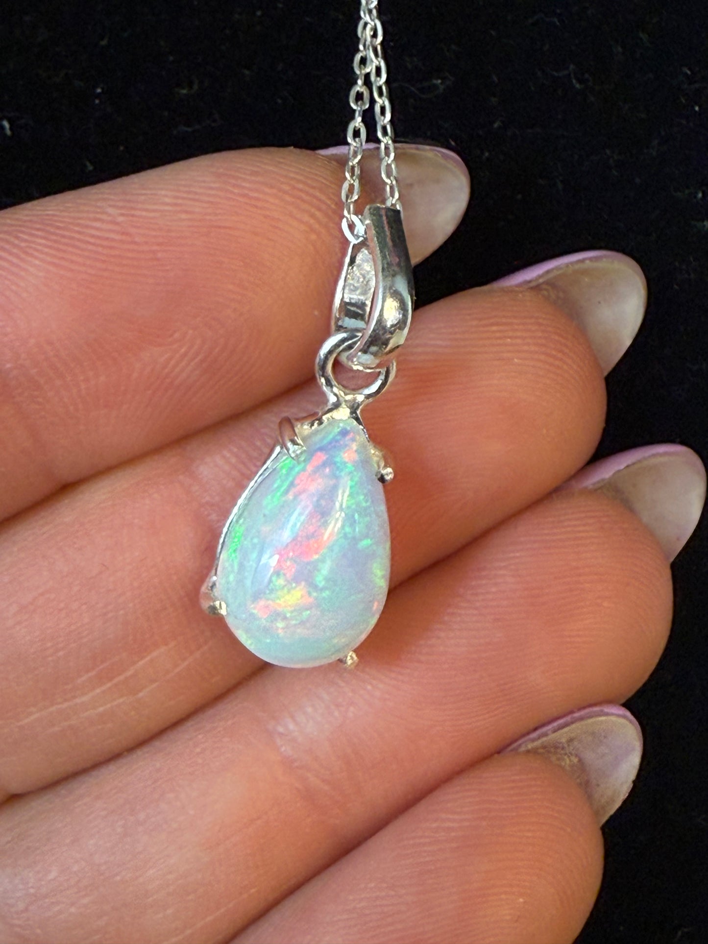 Ethiopian Opal 925 Sterling Pendant