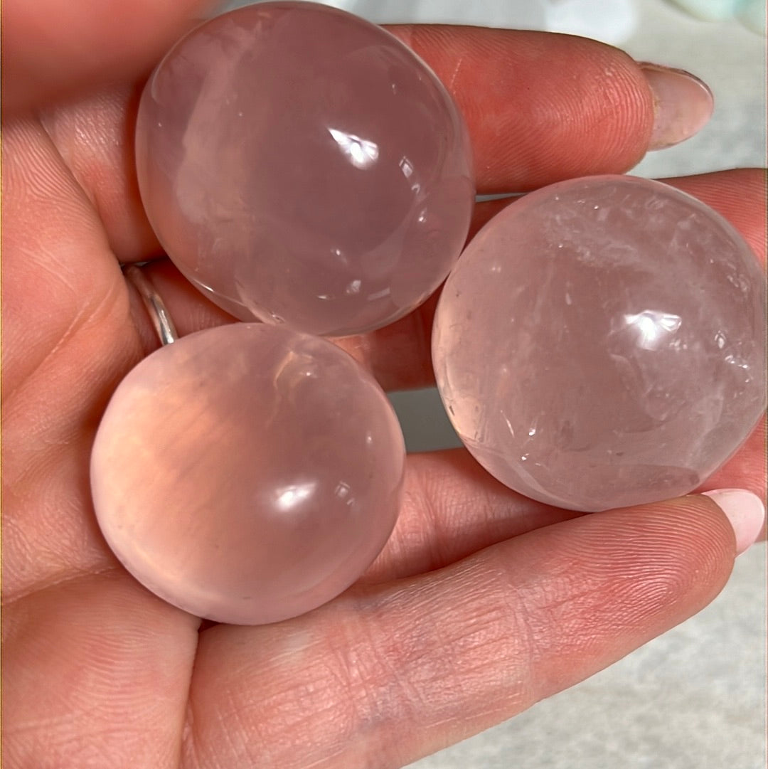 Chunky Star Rose Tumble polished tumblestone