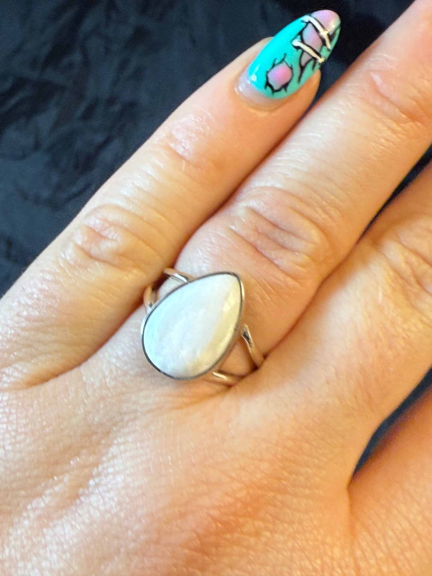 Scolecite 925 Ring - Size M