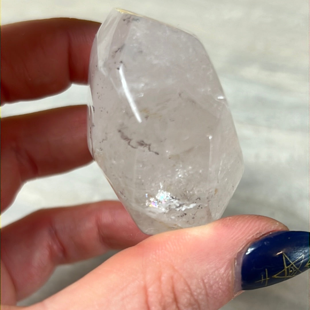 Pyrite in Quartz Freeform Polished Specimen