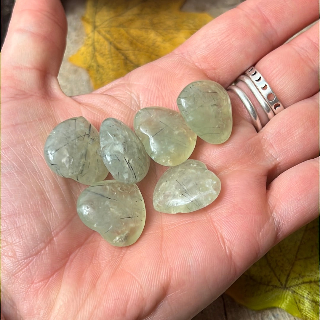 Prehnite & Epidote Heart