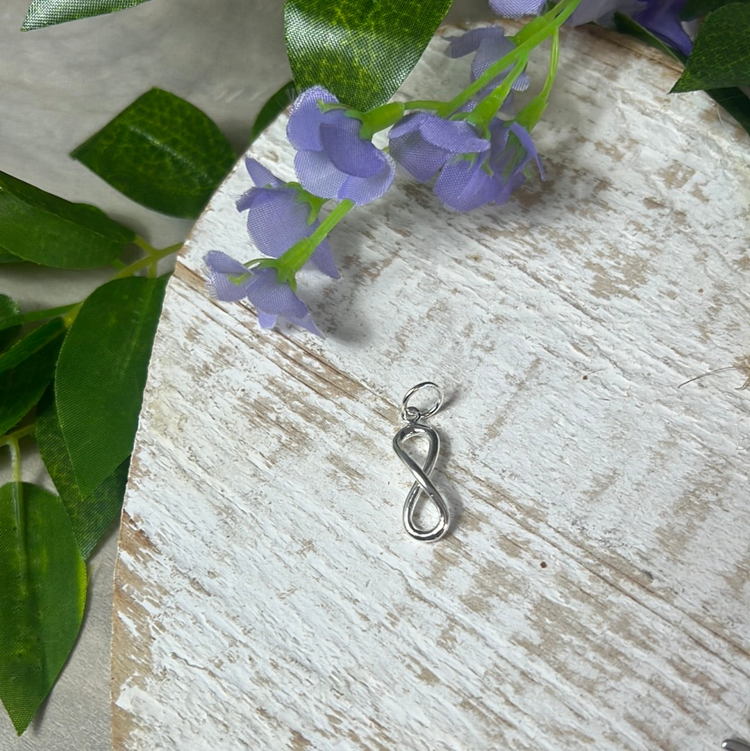 Infinity 925 Sterling Silver Pendant Charm