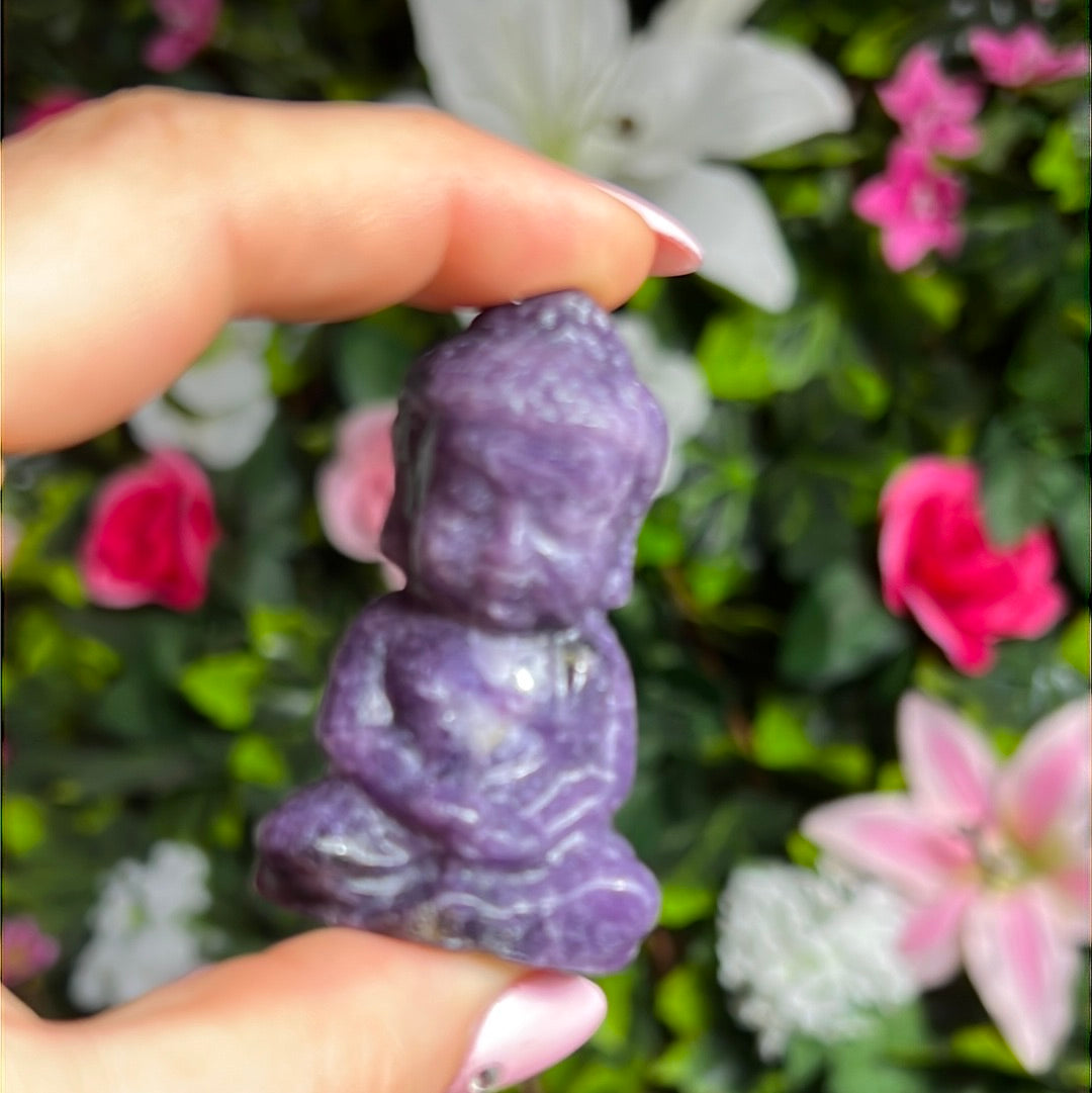 Lepidolite Baby Buddha