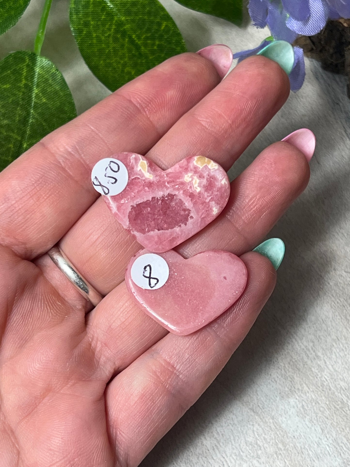 Rhodochrosite Heart