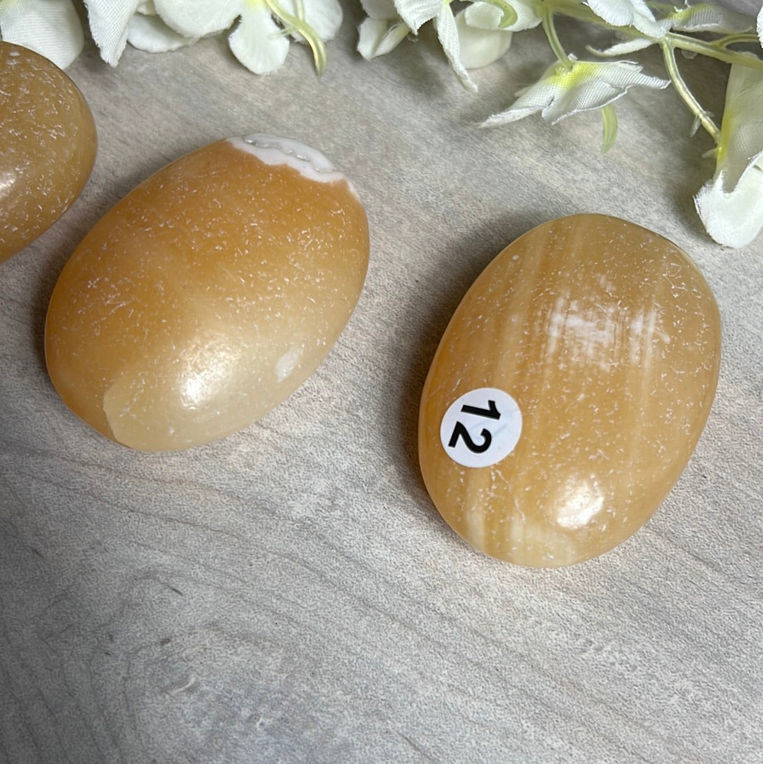 Large Orange Calcite Palm