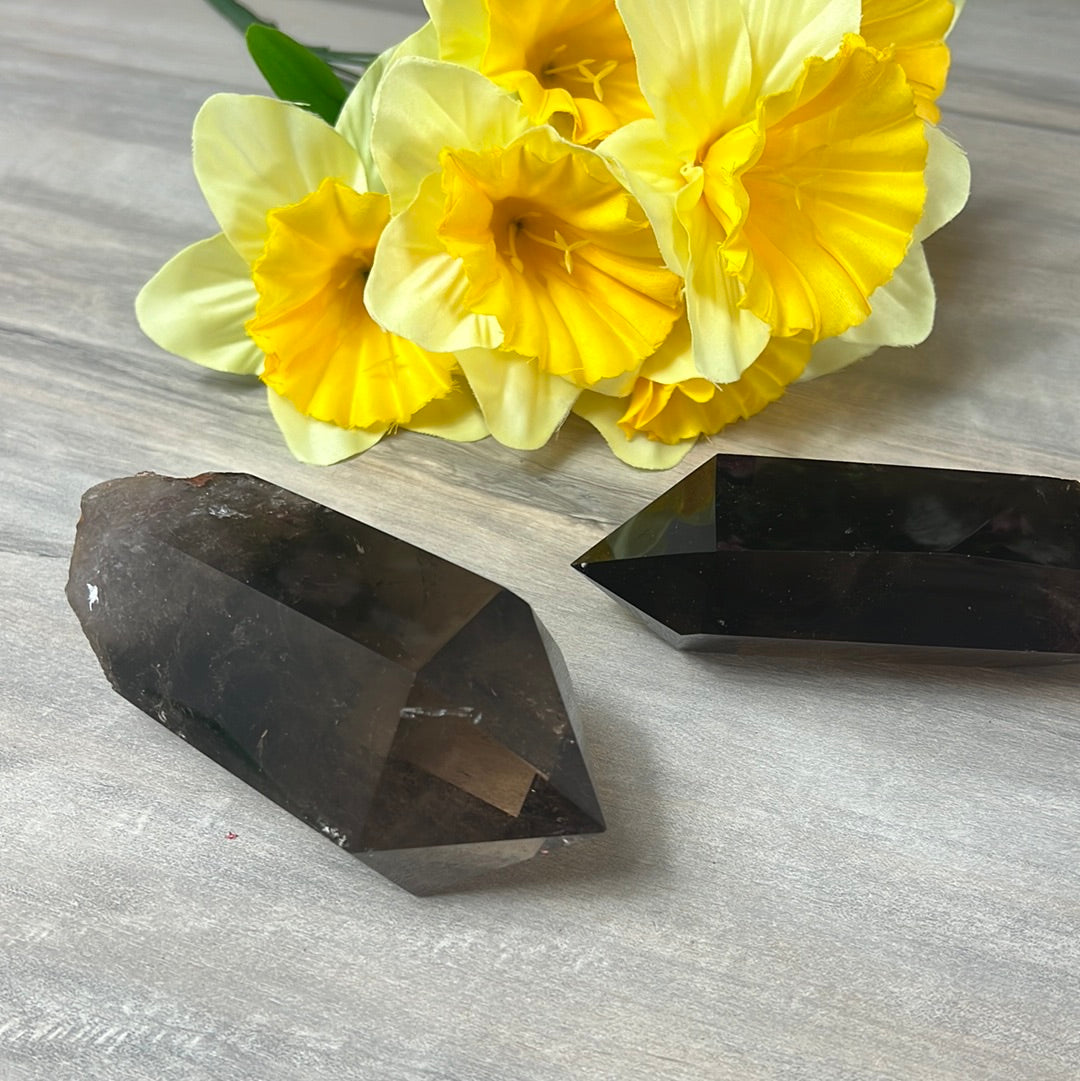Smoky Quartz Point Wand