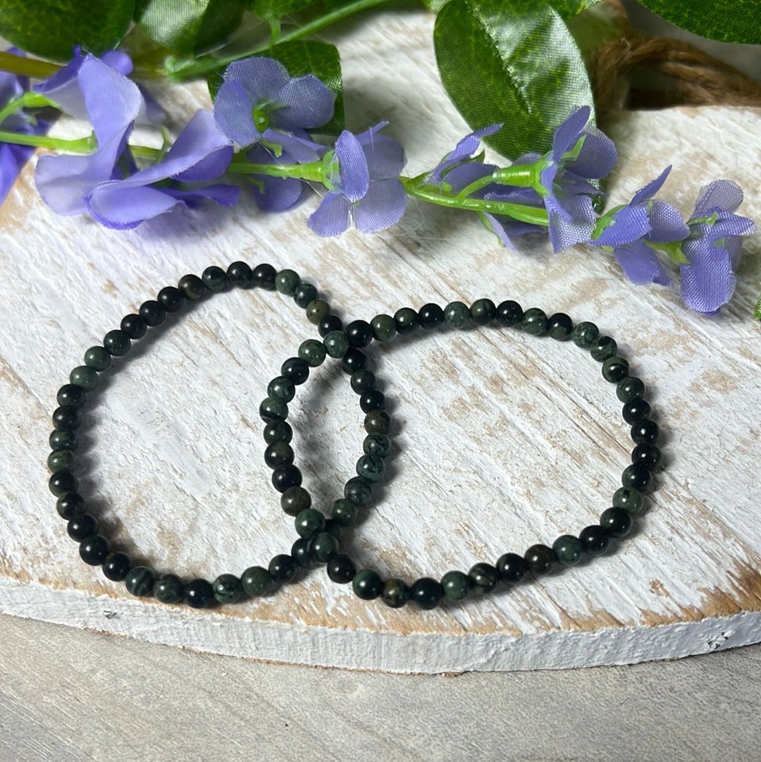4mm Kambaba Jasper Bead Bracelet