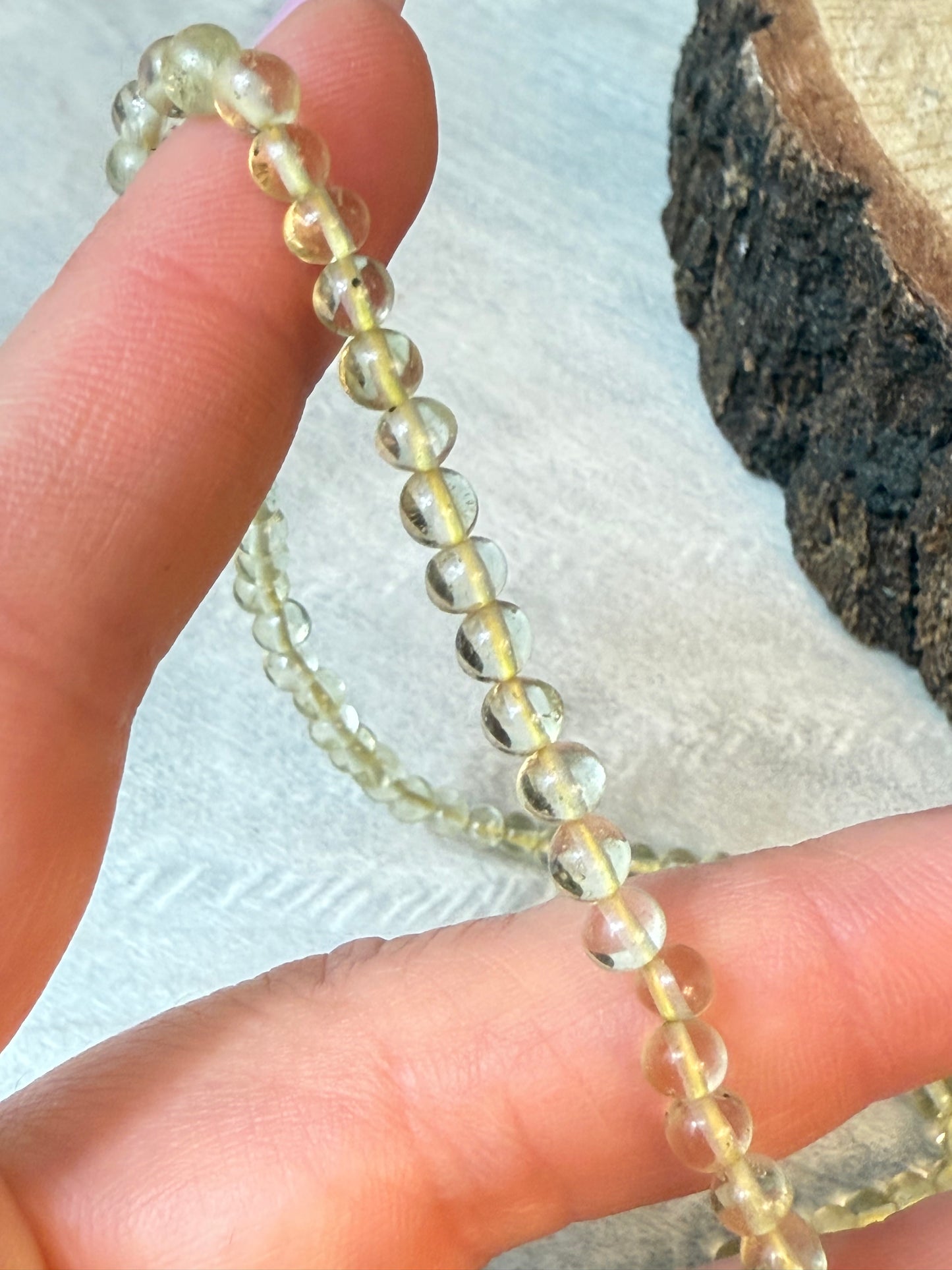 Lemon Topaz 18’’ Sterling Silver 925 Necklace