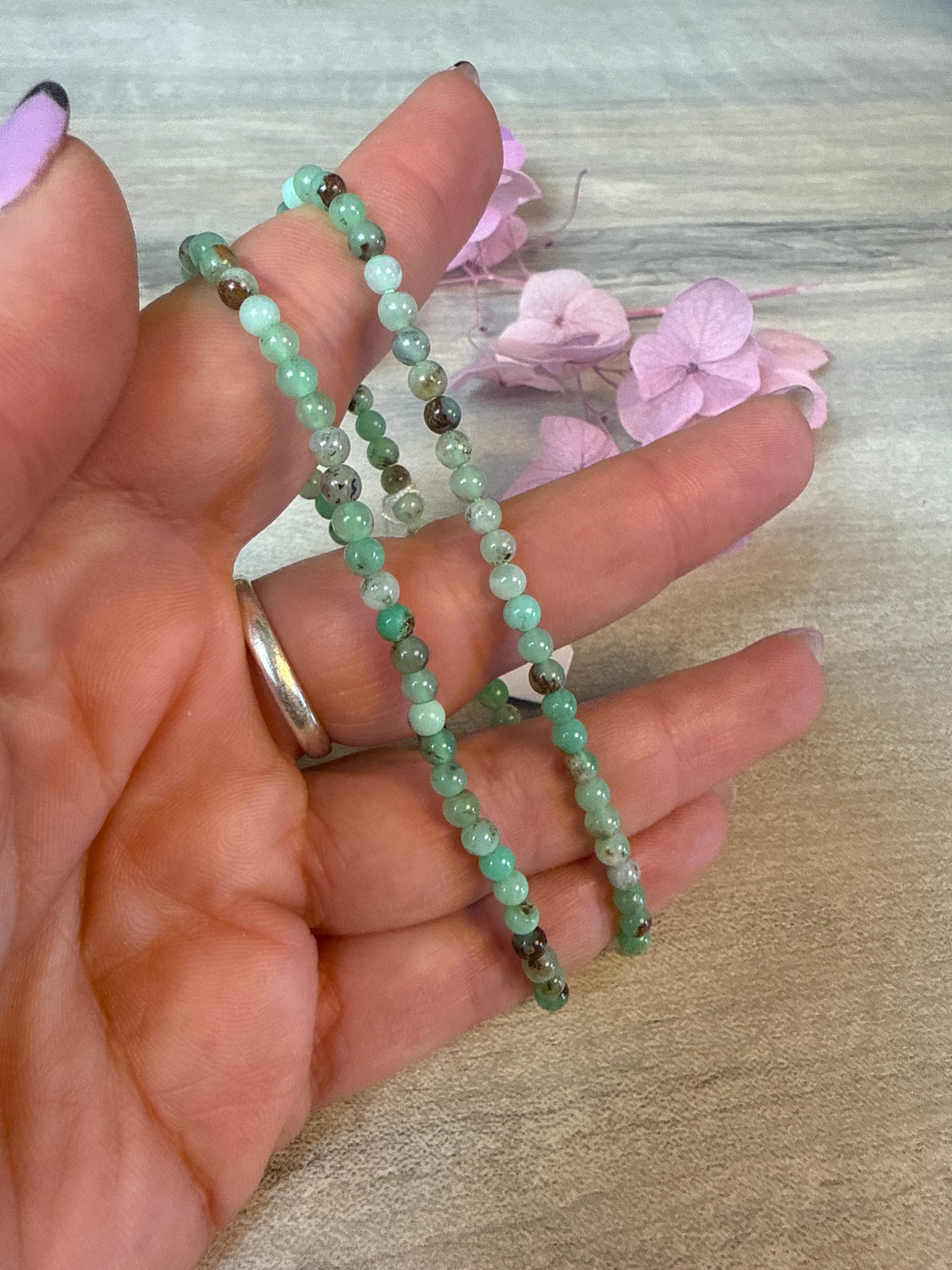 Chrysoprase Bead Bracelet