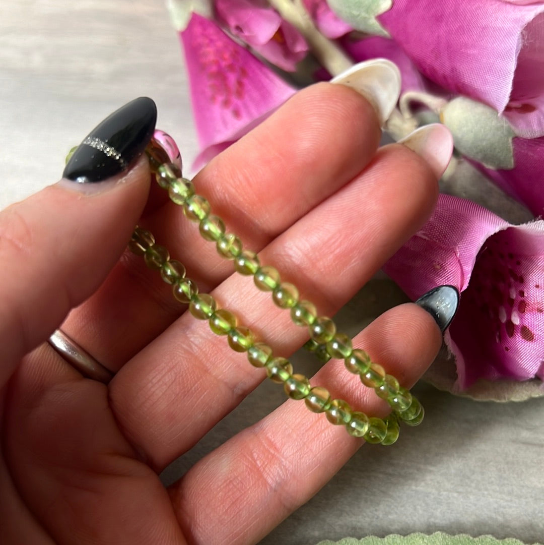 AA Peridot Bracelet - 4mm