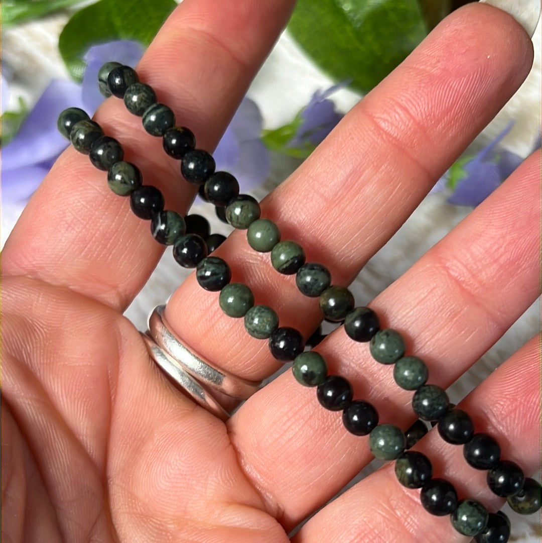 4mm Kambaba Jasper Bead Bracelet