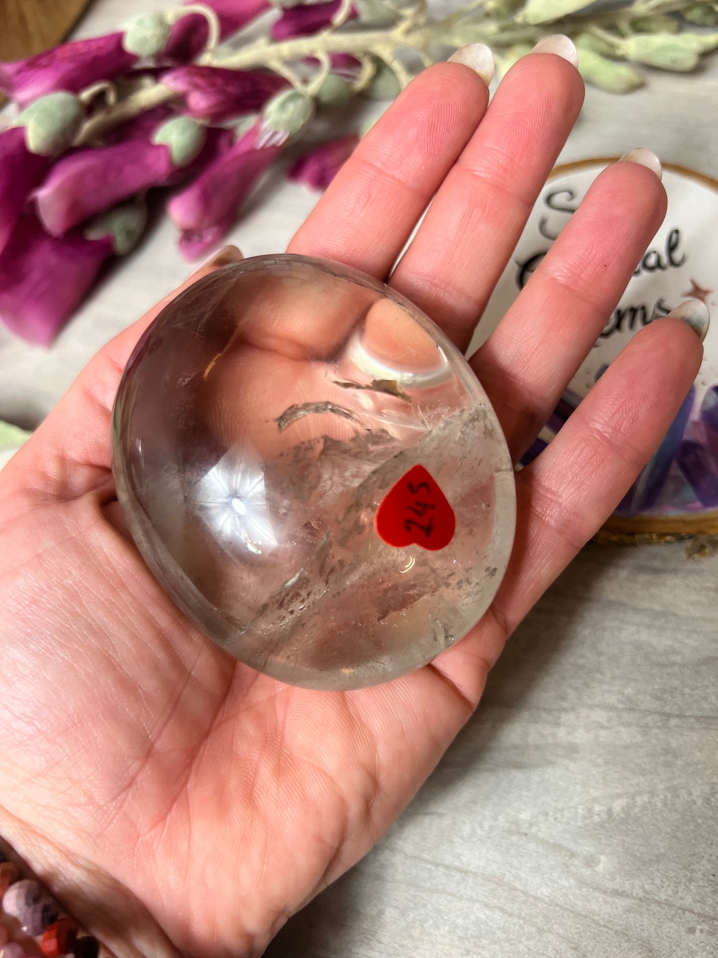 Smoky Quartz Palm - A Grade