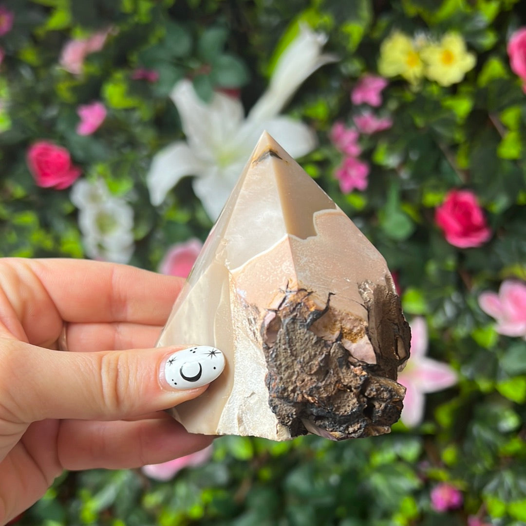 Mookaite Half & Half Polished Raw Tower Points