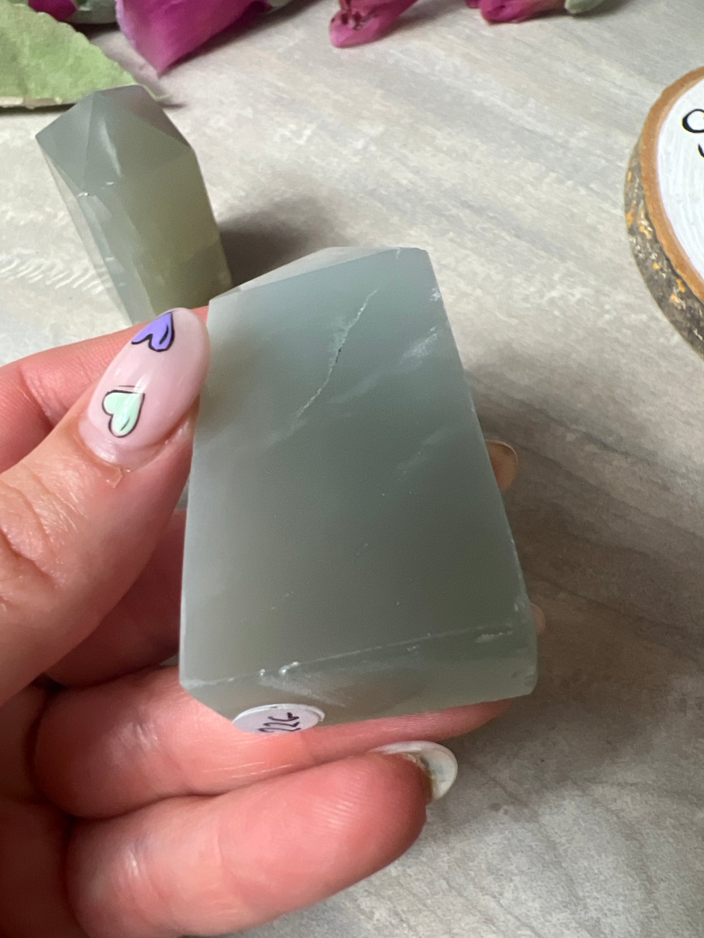 Sage Green Moonstone tower point