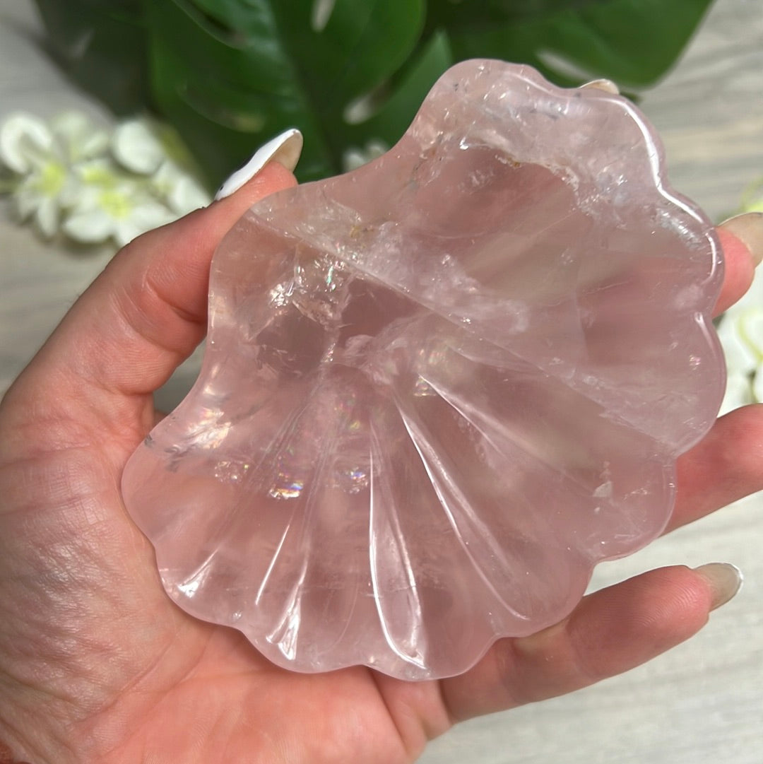Rose Quartz Shell / Charging Bowl