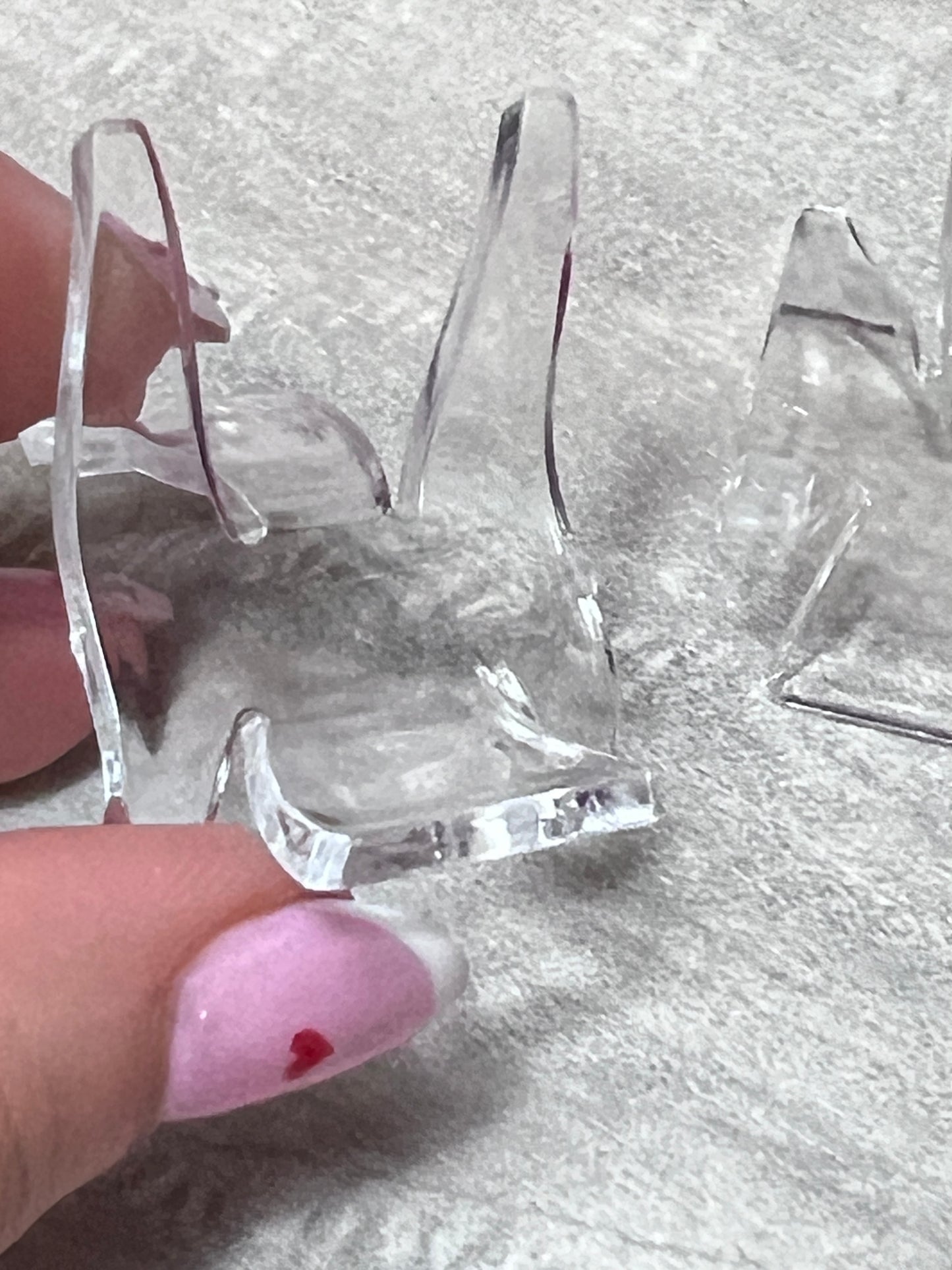 Plastic Perspex Heart Display Stand