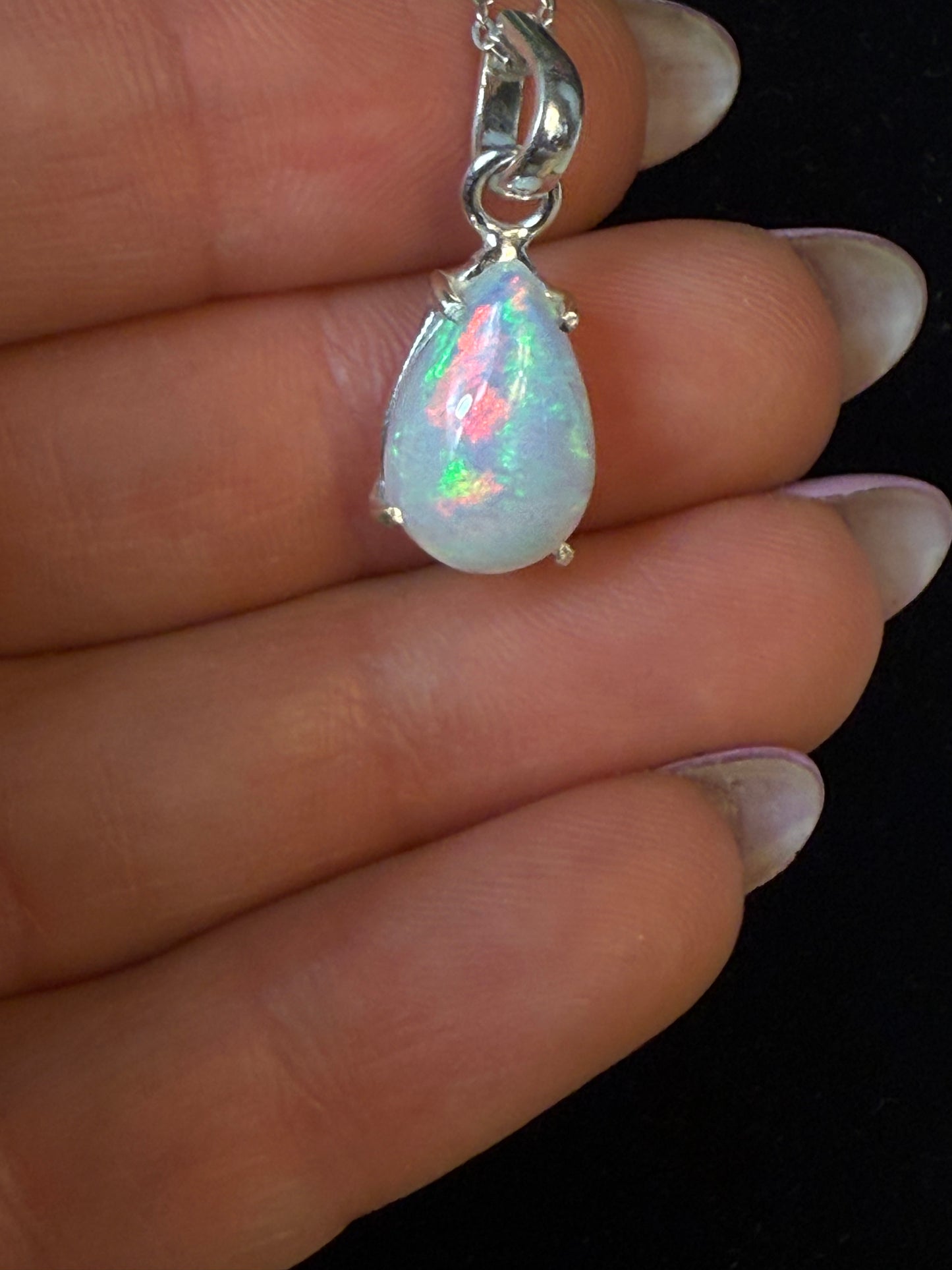 Ethiopian Opal 925 Sterling Pendant