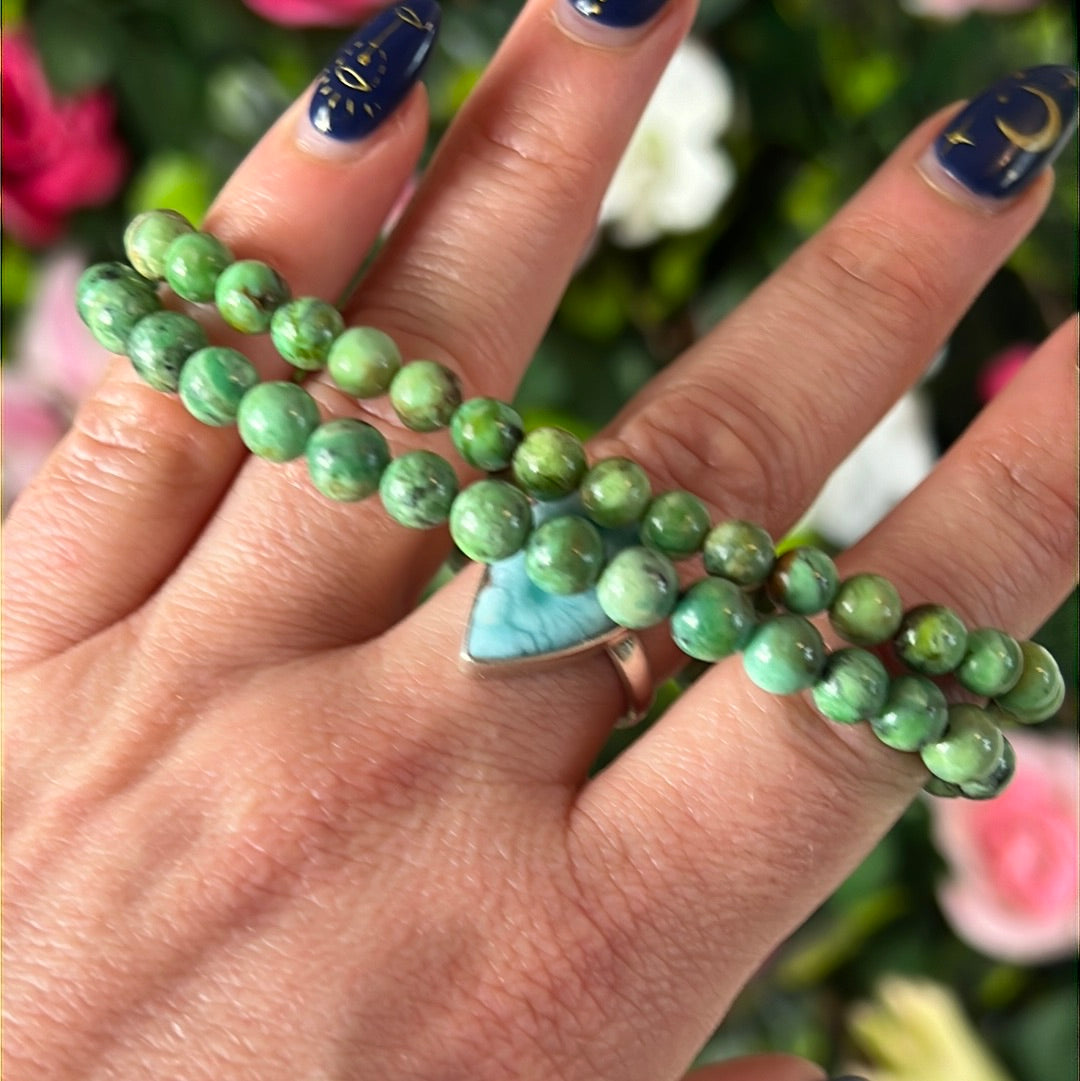 Variscite Bead Bracelet