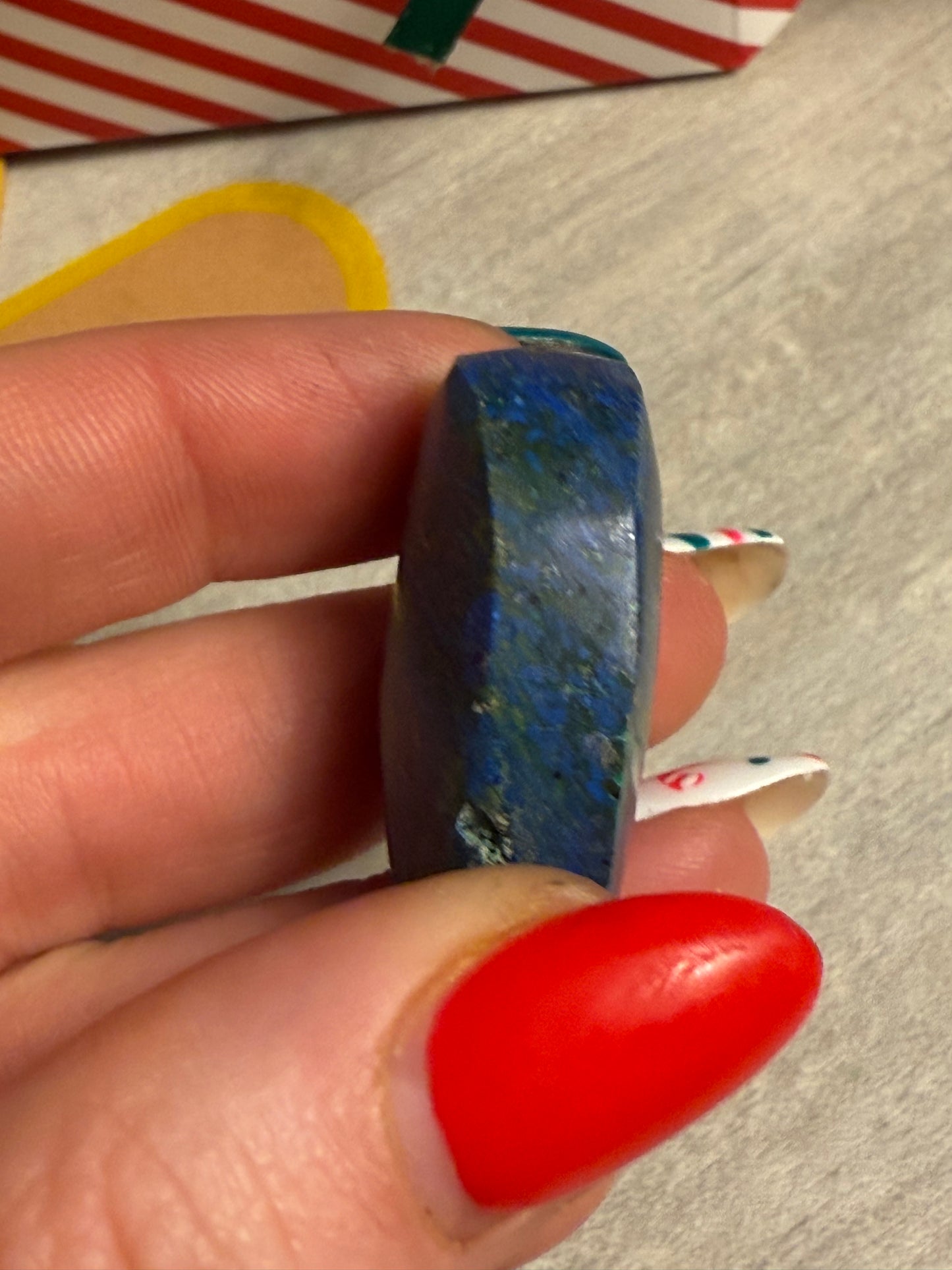 Azurite Palm Stone