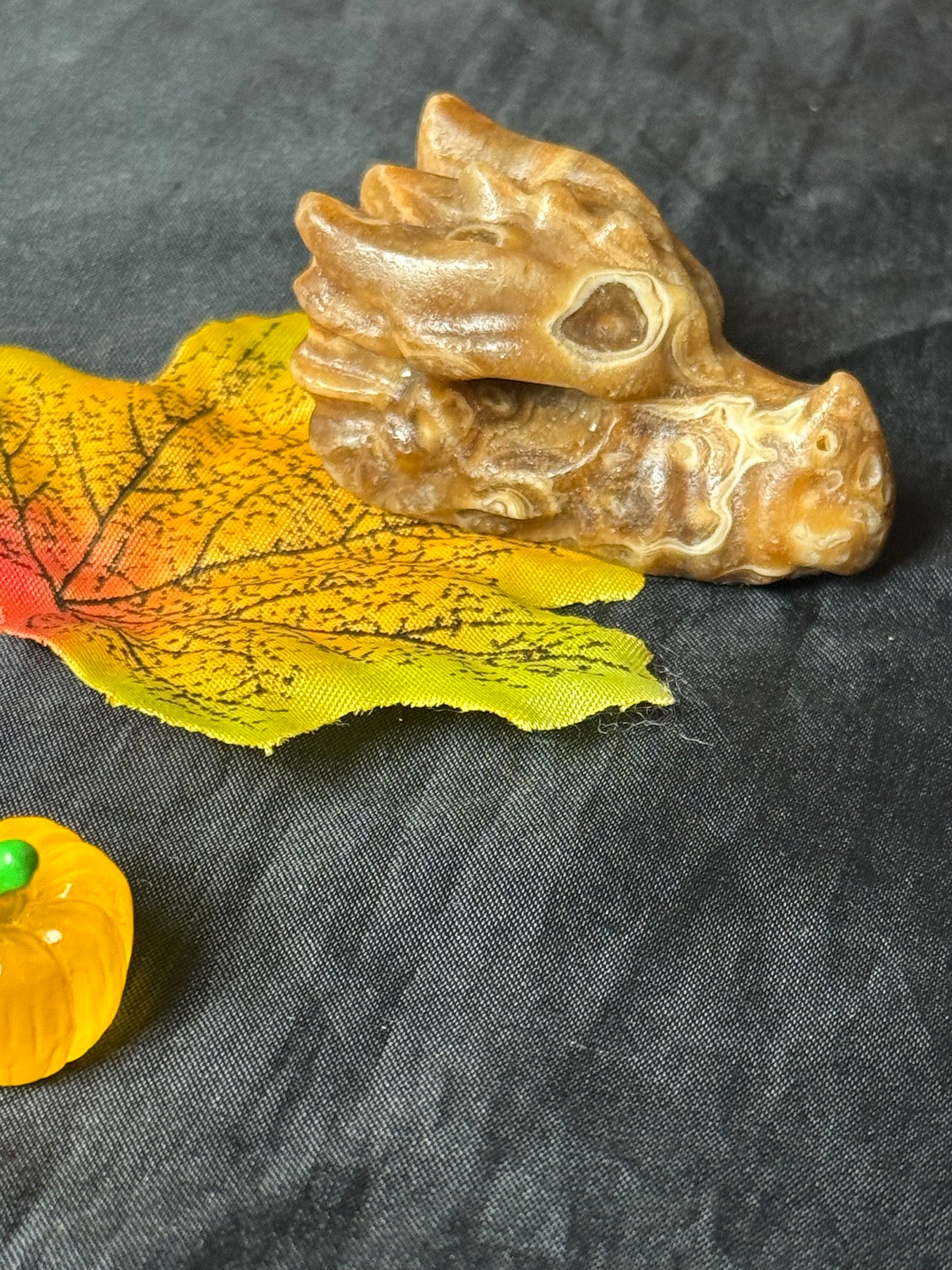 Honey Calcite Dragon