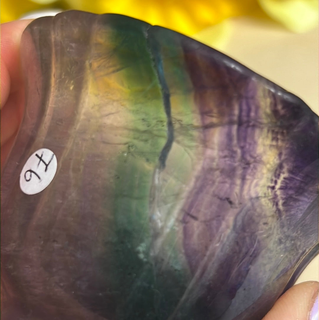 Fluorite Hand Carved Cup
