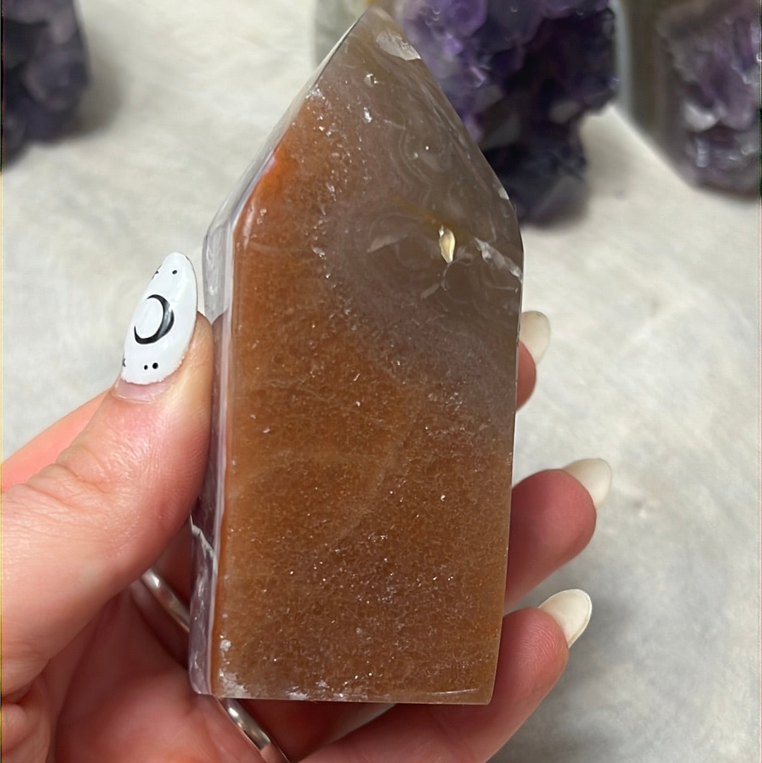 A Amethyst Agate Tower Points
