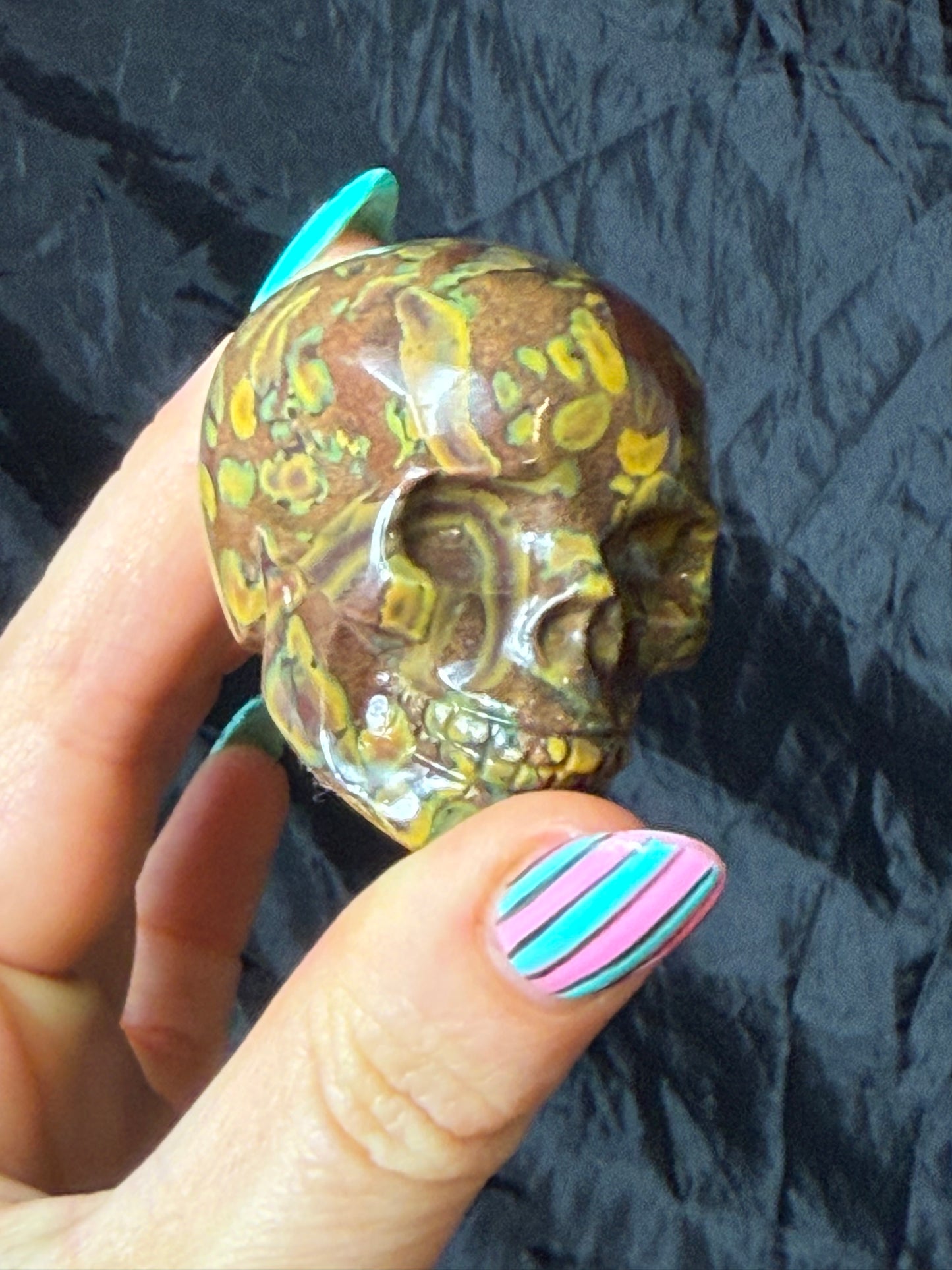 Fruit Jasper Skull