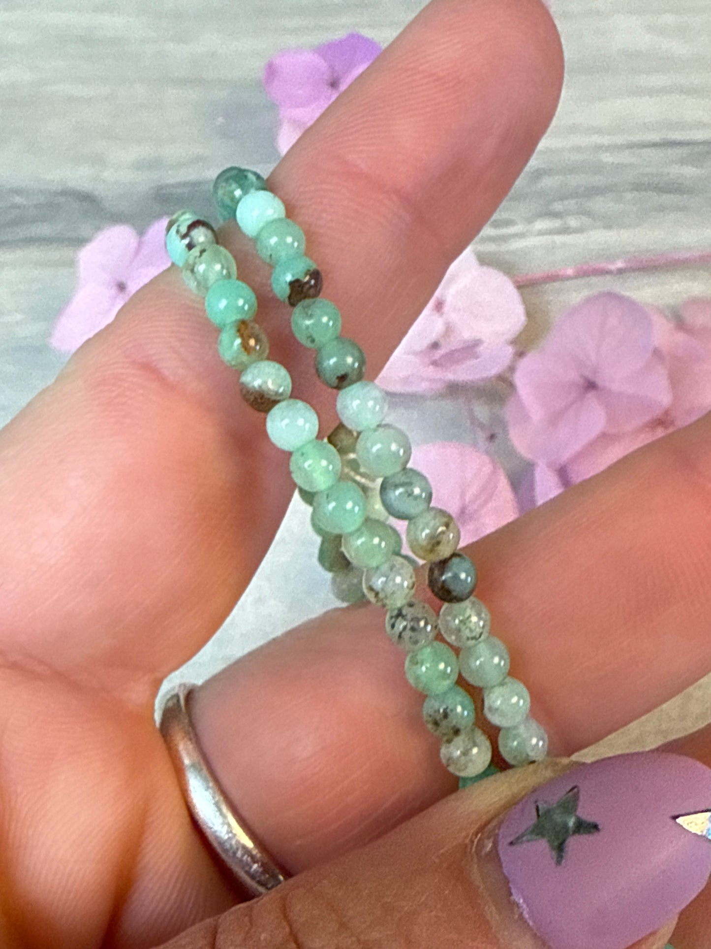 Chrysoprase Bead Bracelet