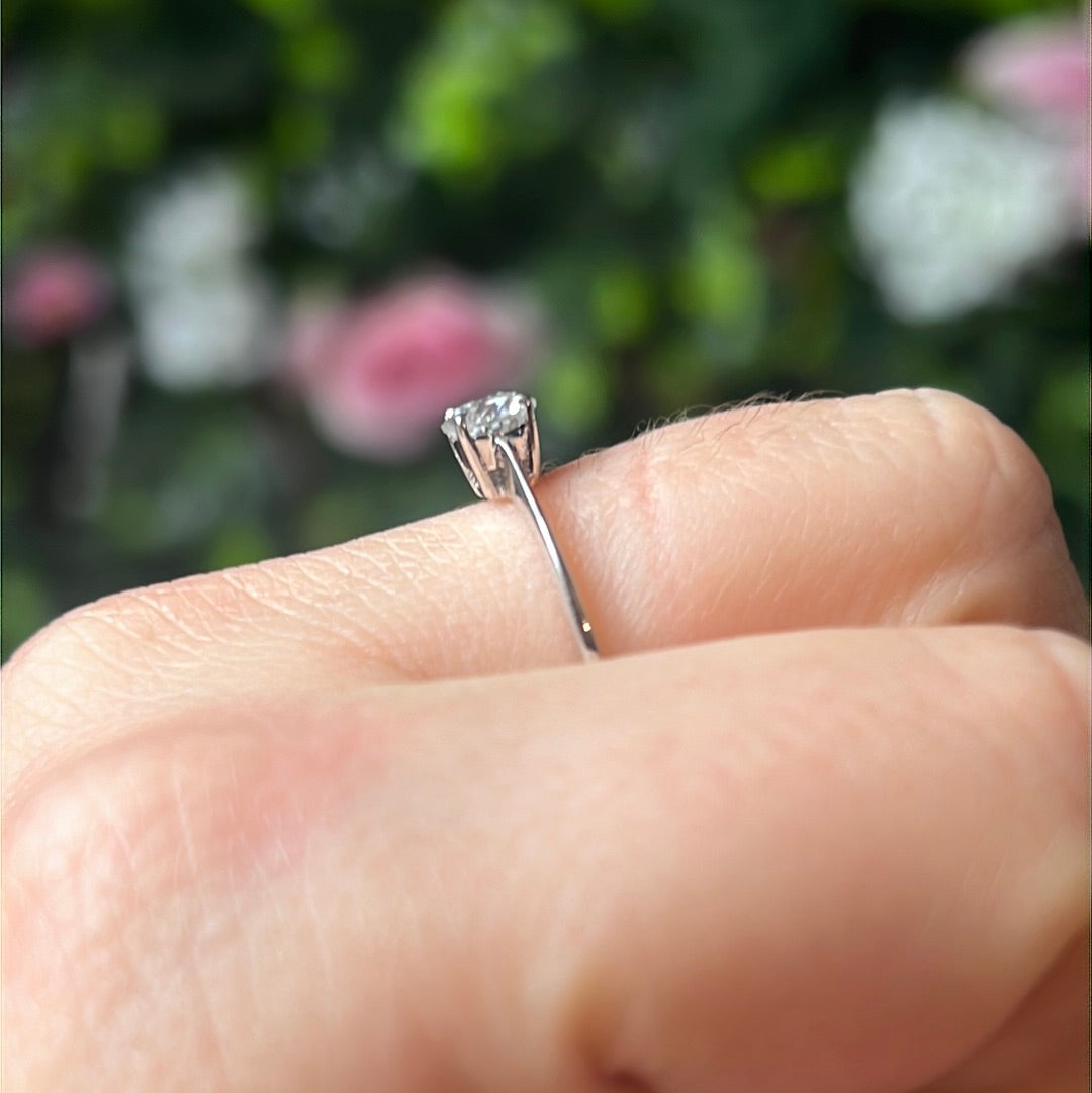 Moissanite 925 Sterling Silver Ring 0.5ct