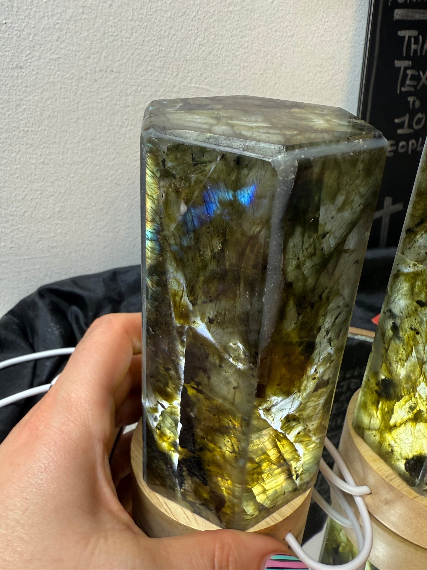 Lab Labradorite Lamp