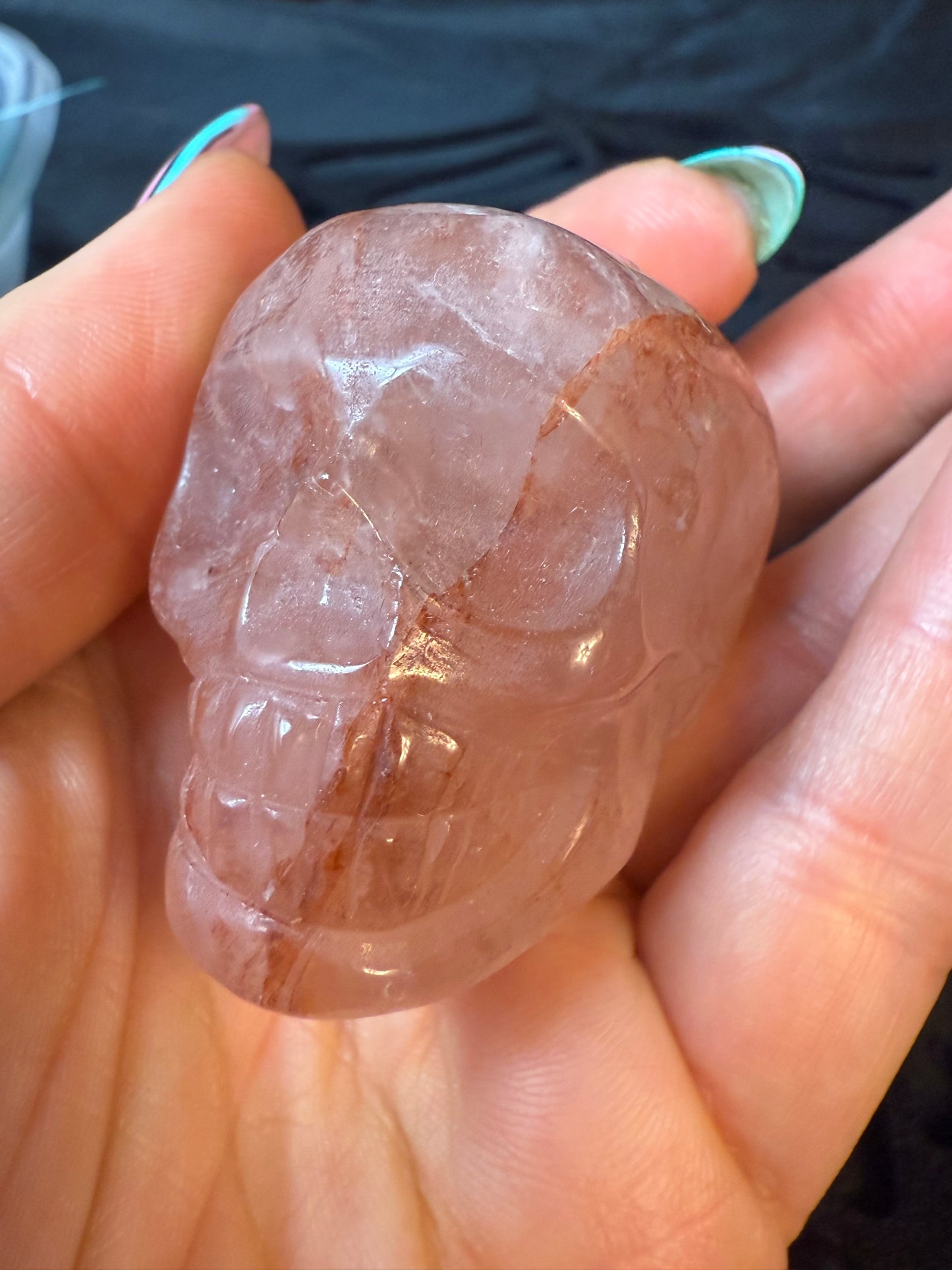 Fire Quartz Skull