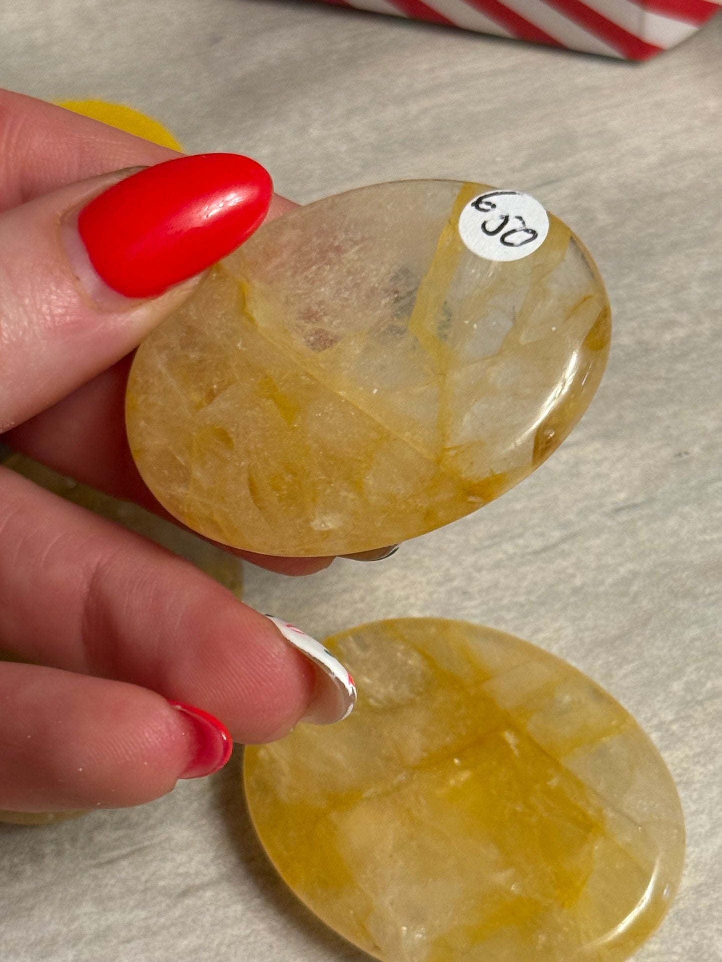Golden Healer Palm Worry Stone