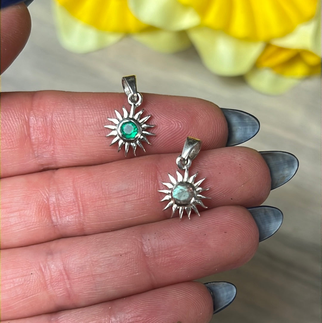 Sun - 925 Sterling Silver Pendant