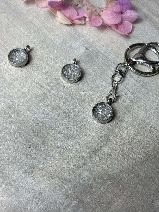 Herkimer in mini glass seal