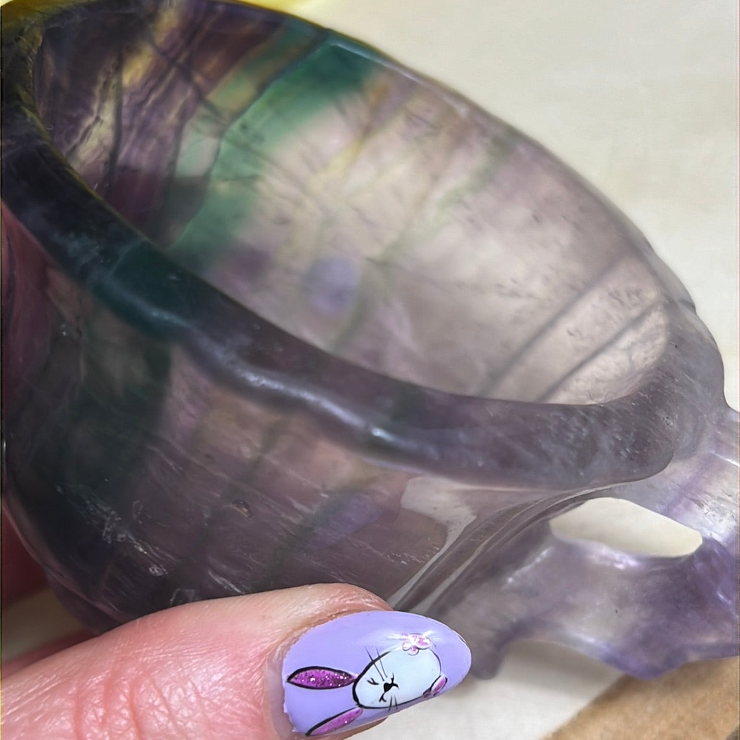 Fluorite Hand Carved Cup