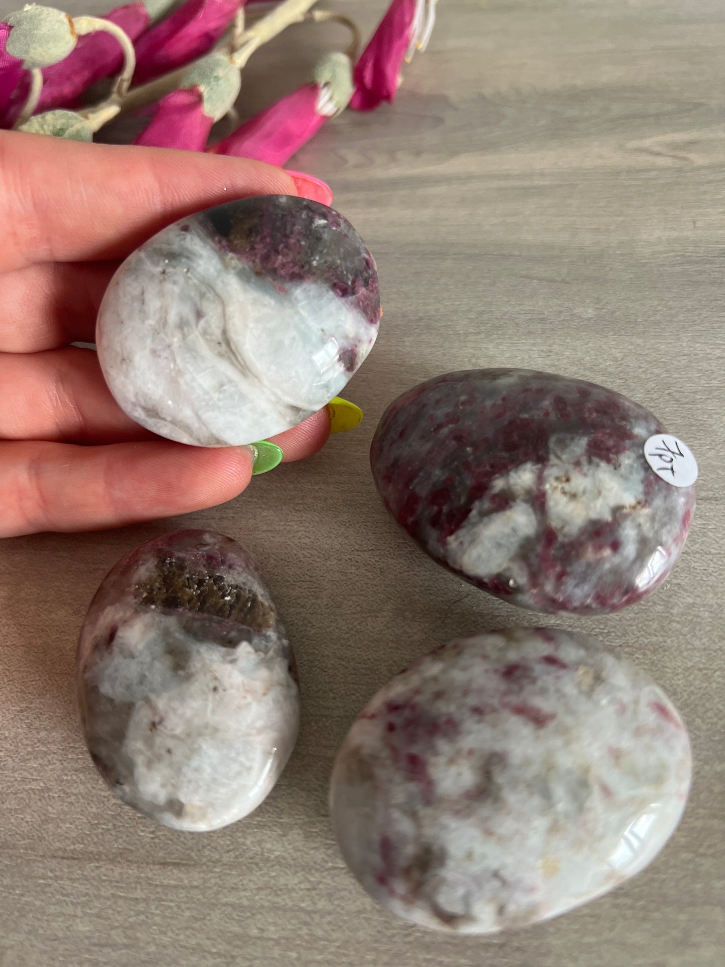 Pink Tourmaline Rubelleite Palm