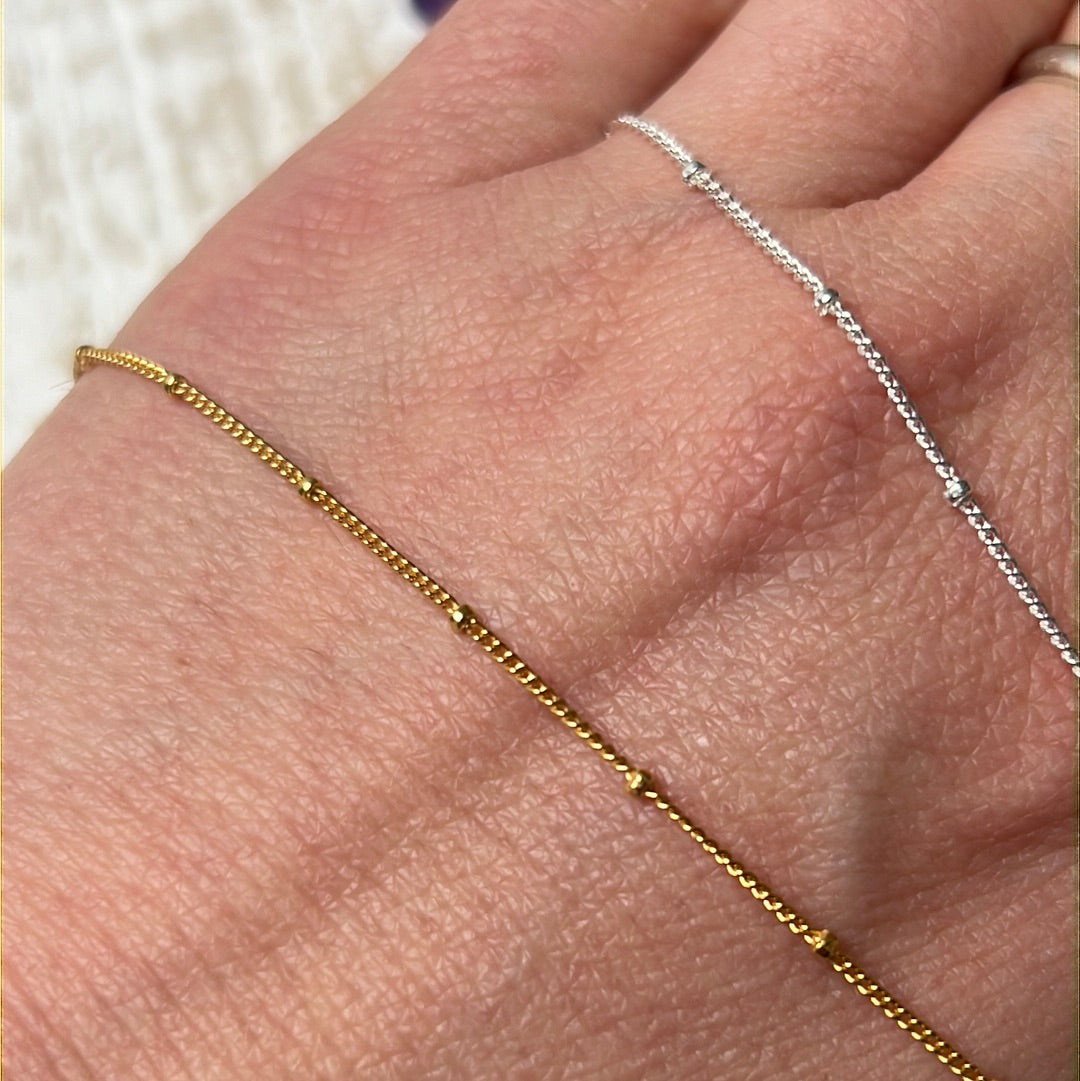 Satellite Sterling Silver or 22ct Gold Bracelet