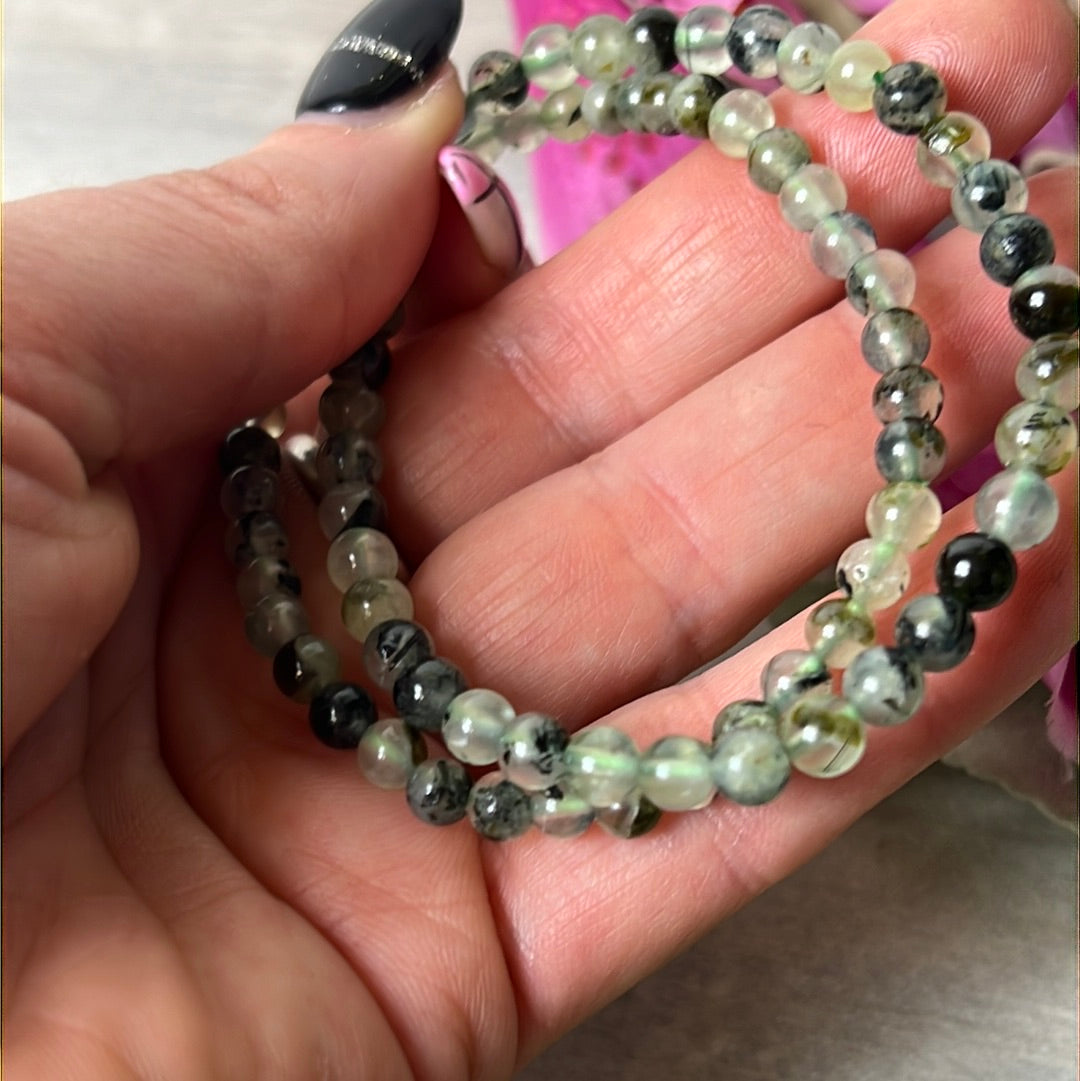 Prehnite Bracelet - 4mm