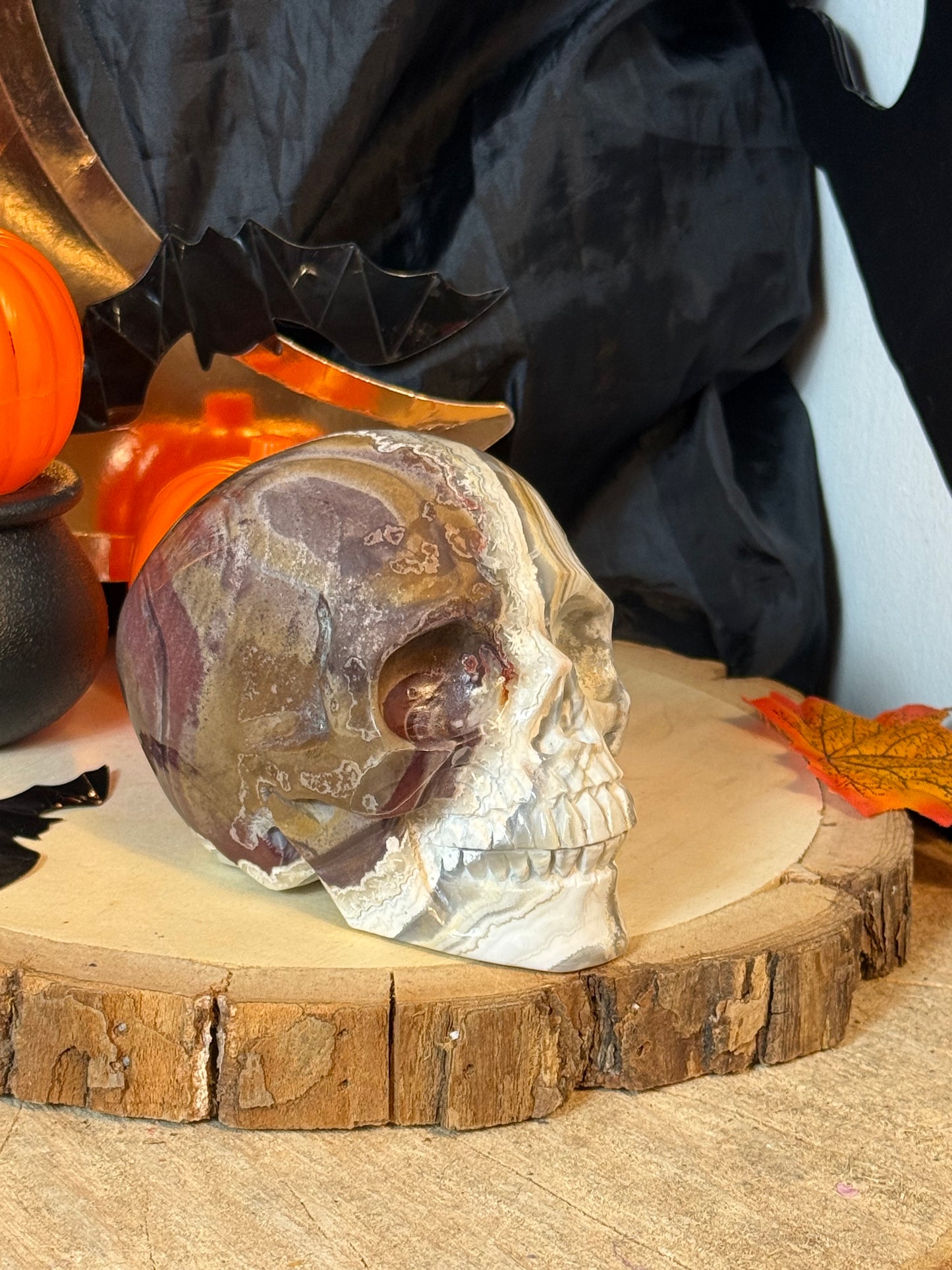 Mexican Agate Skull