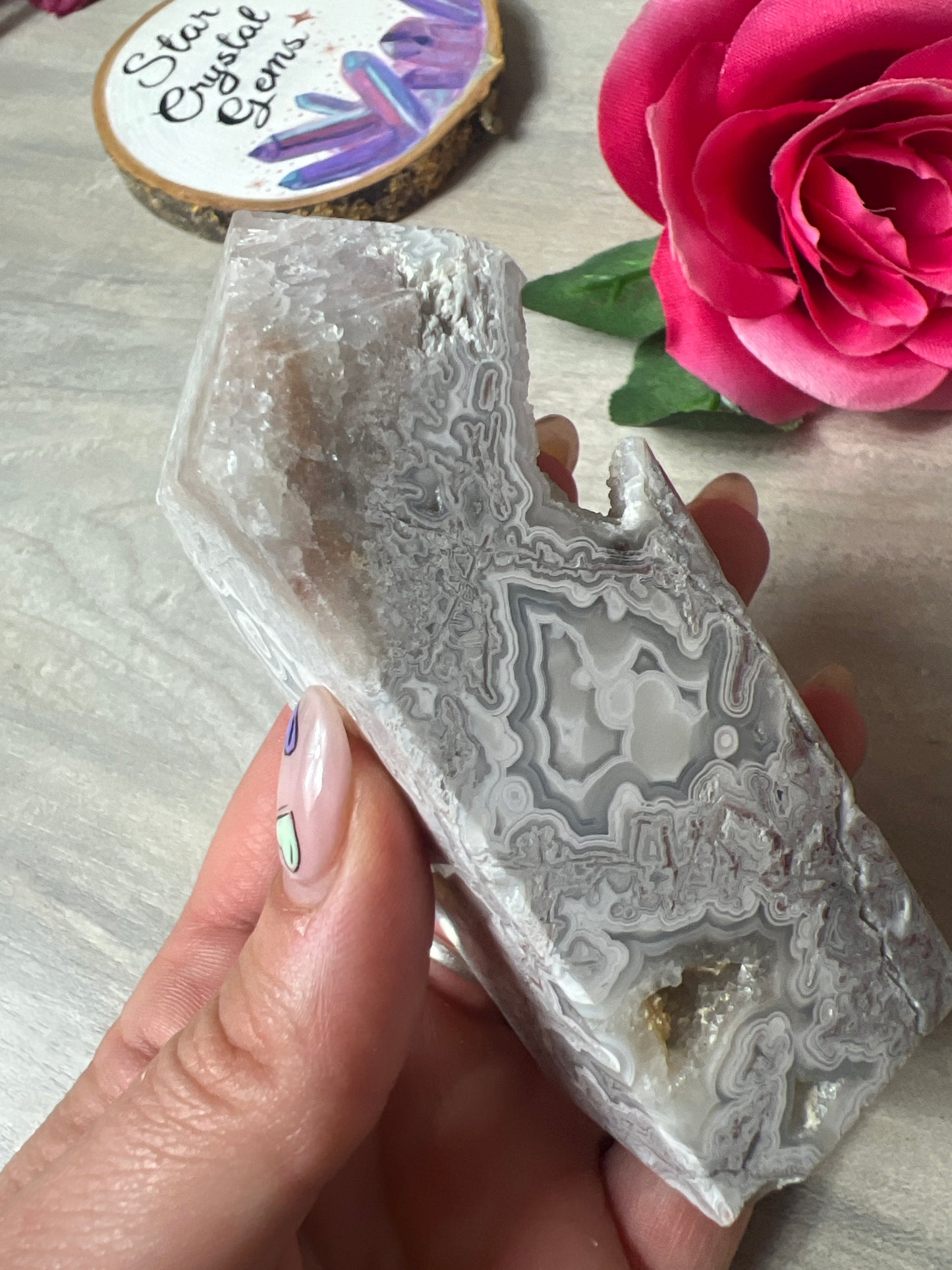 Mexican Agate tower point