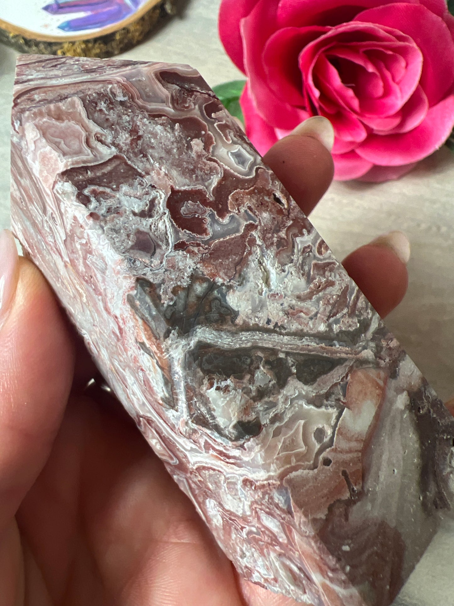 Mexican Agate tower point