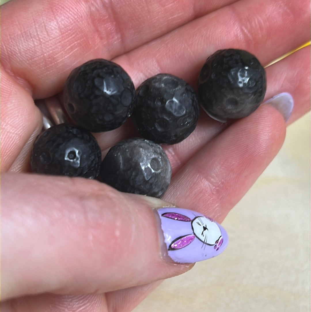 Mini Obsidian Planet Moon Sphere