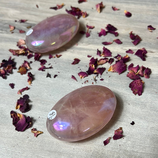 Aura Rose Quartz Palm