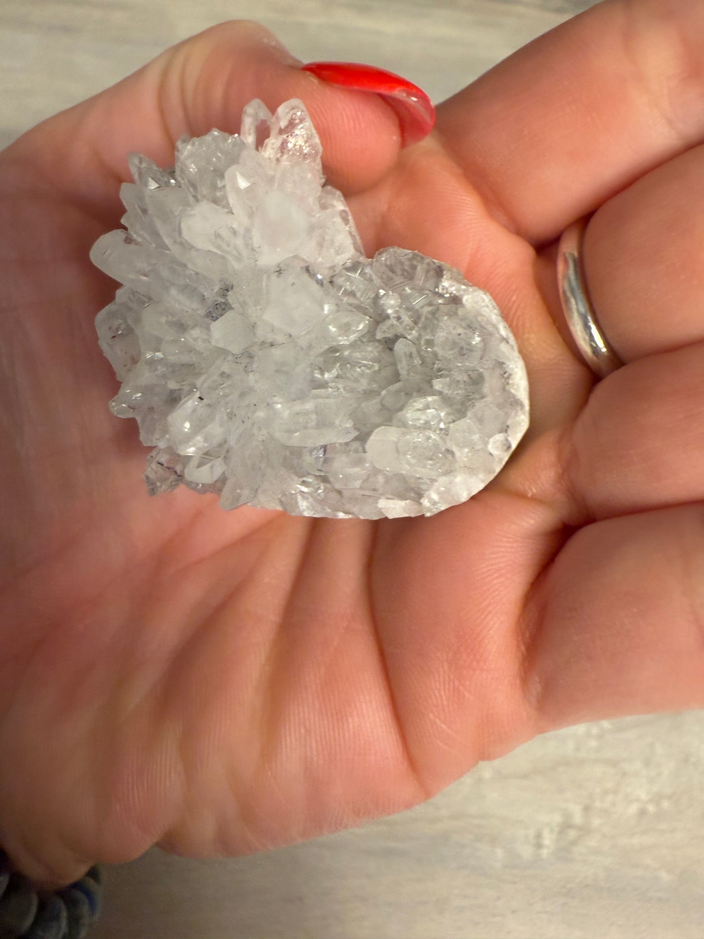Quartz Cluster Heart