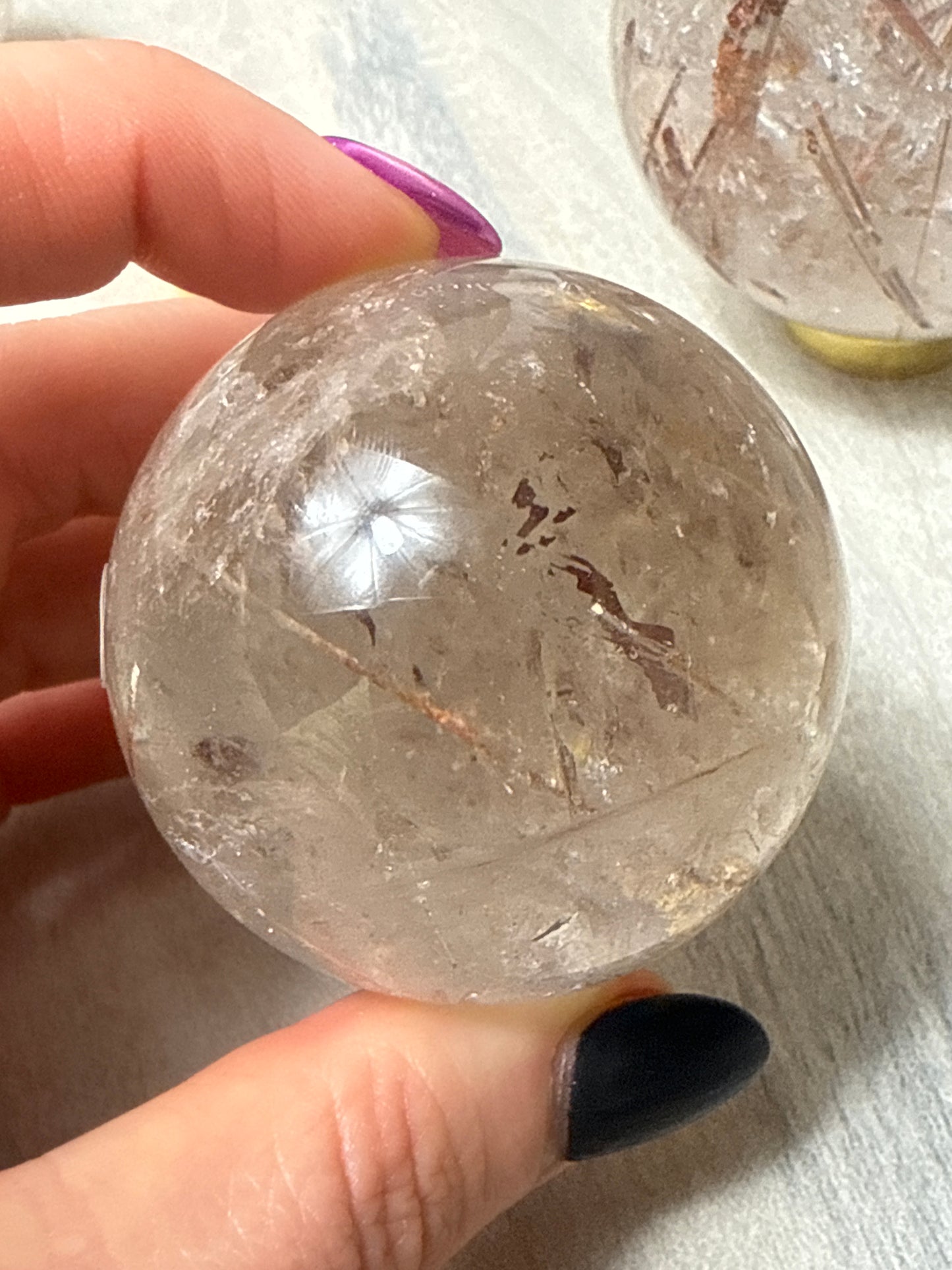 Rutile Rutilated Sphere