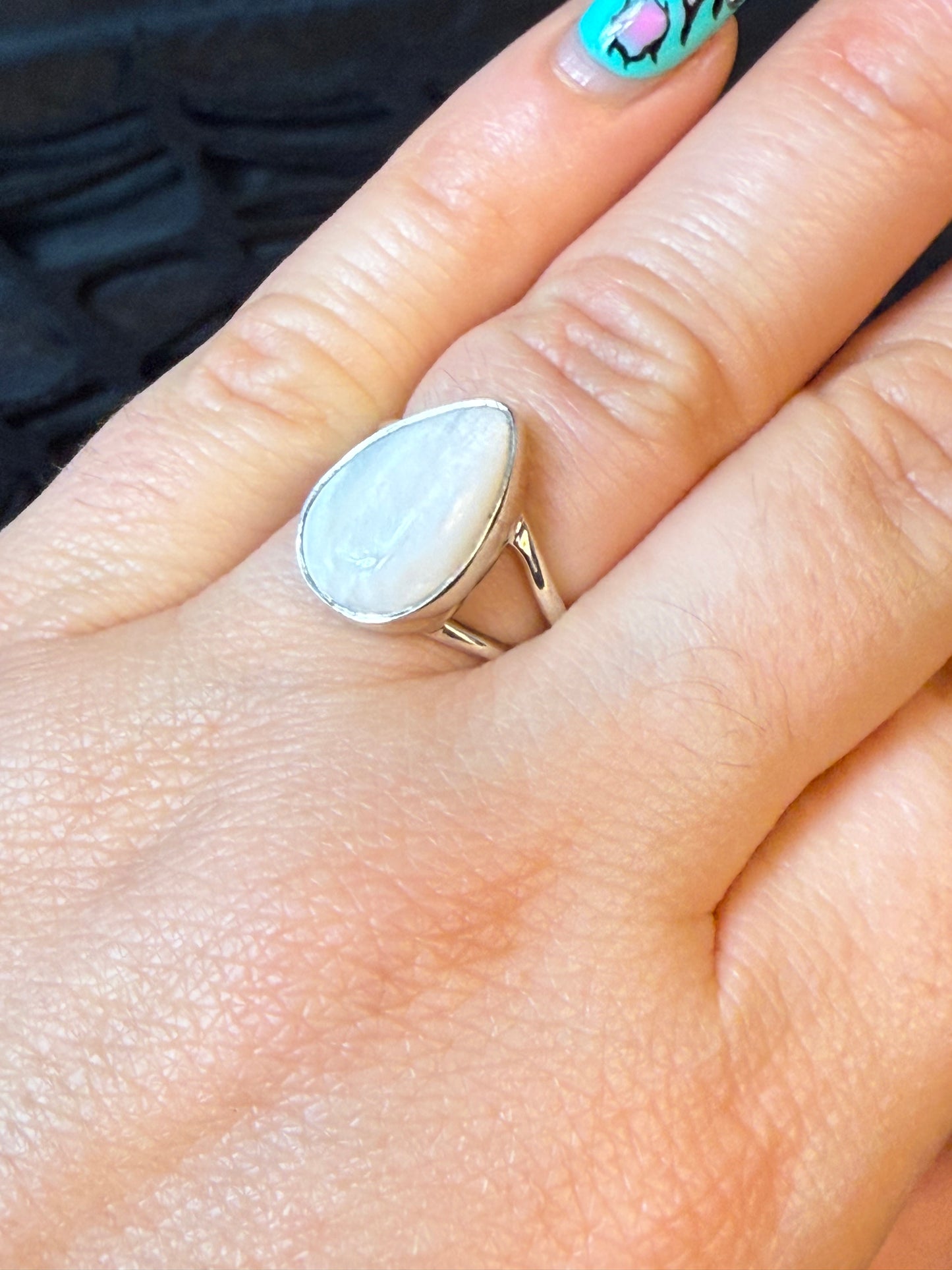 Scolecite 925 Ring - Size M