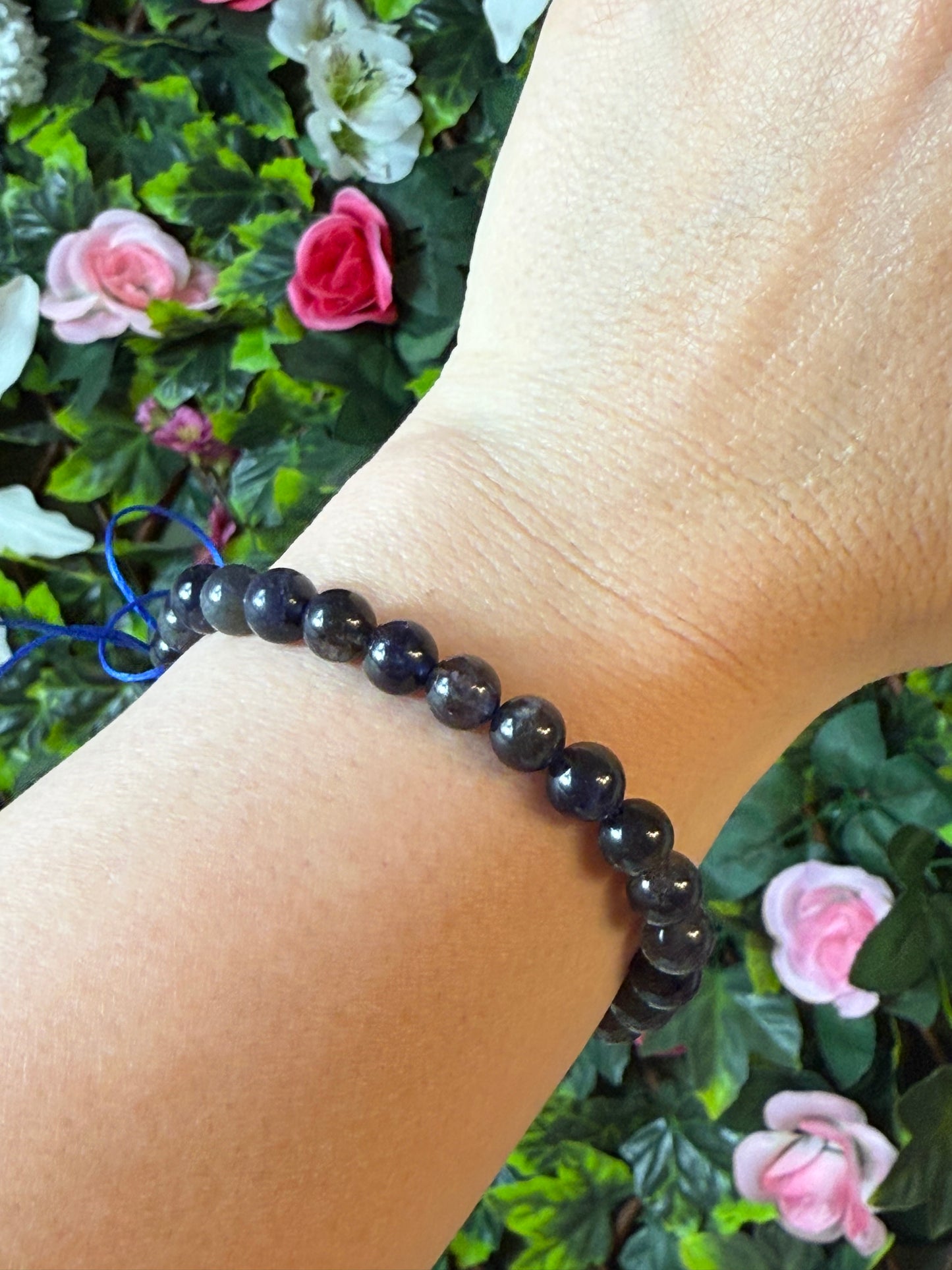 Iolite Bead Bracelet