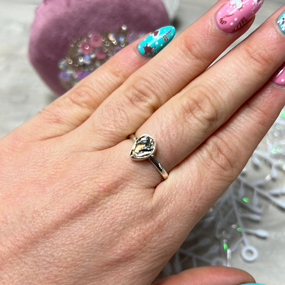 Astrophyllite 925 Sterling Silver Ring - Size O