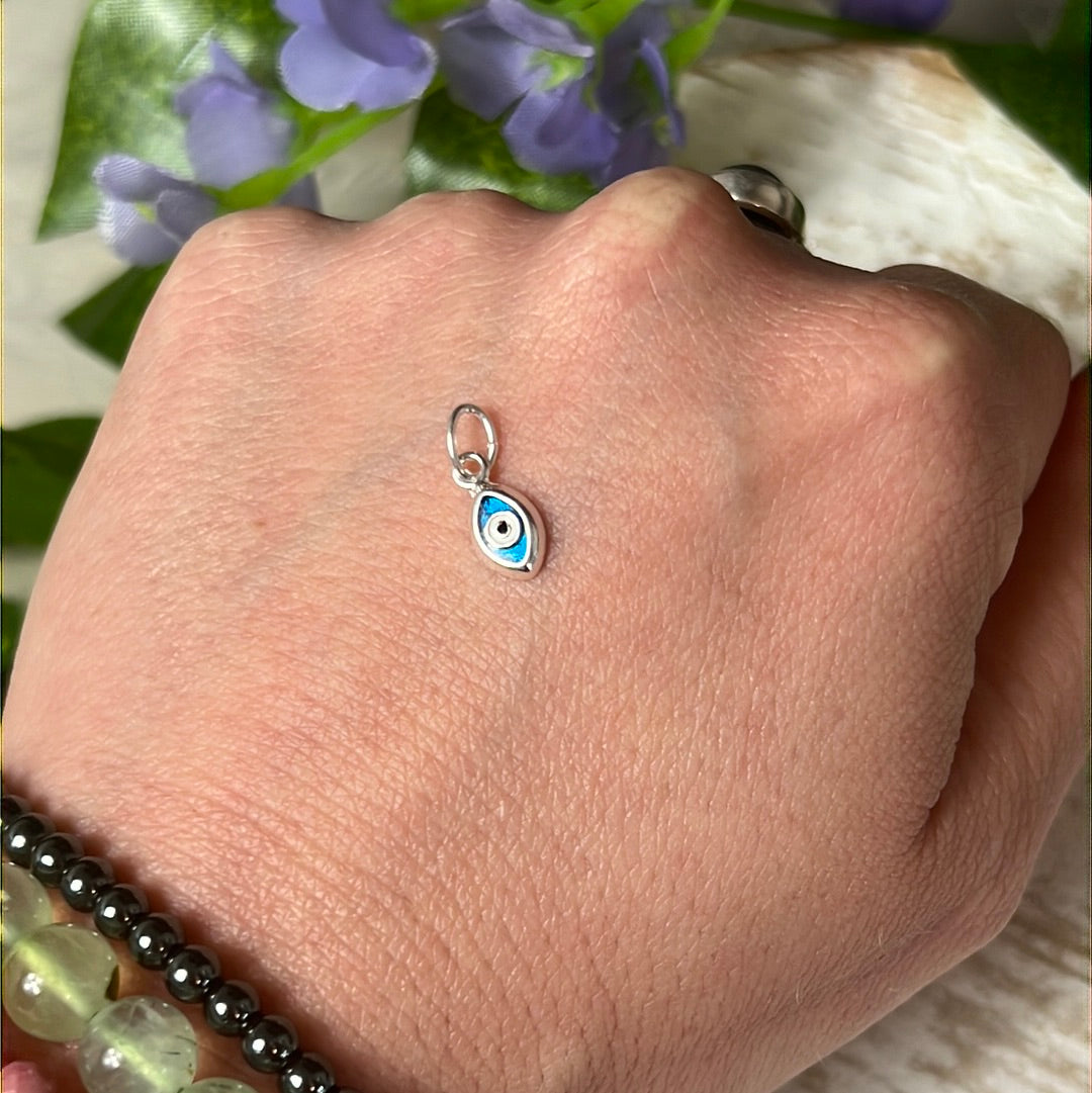 Evil Eye 925 Sterling Silver Pendant Charm