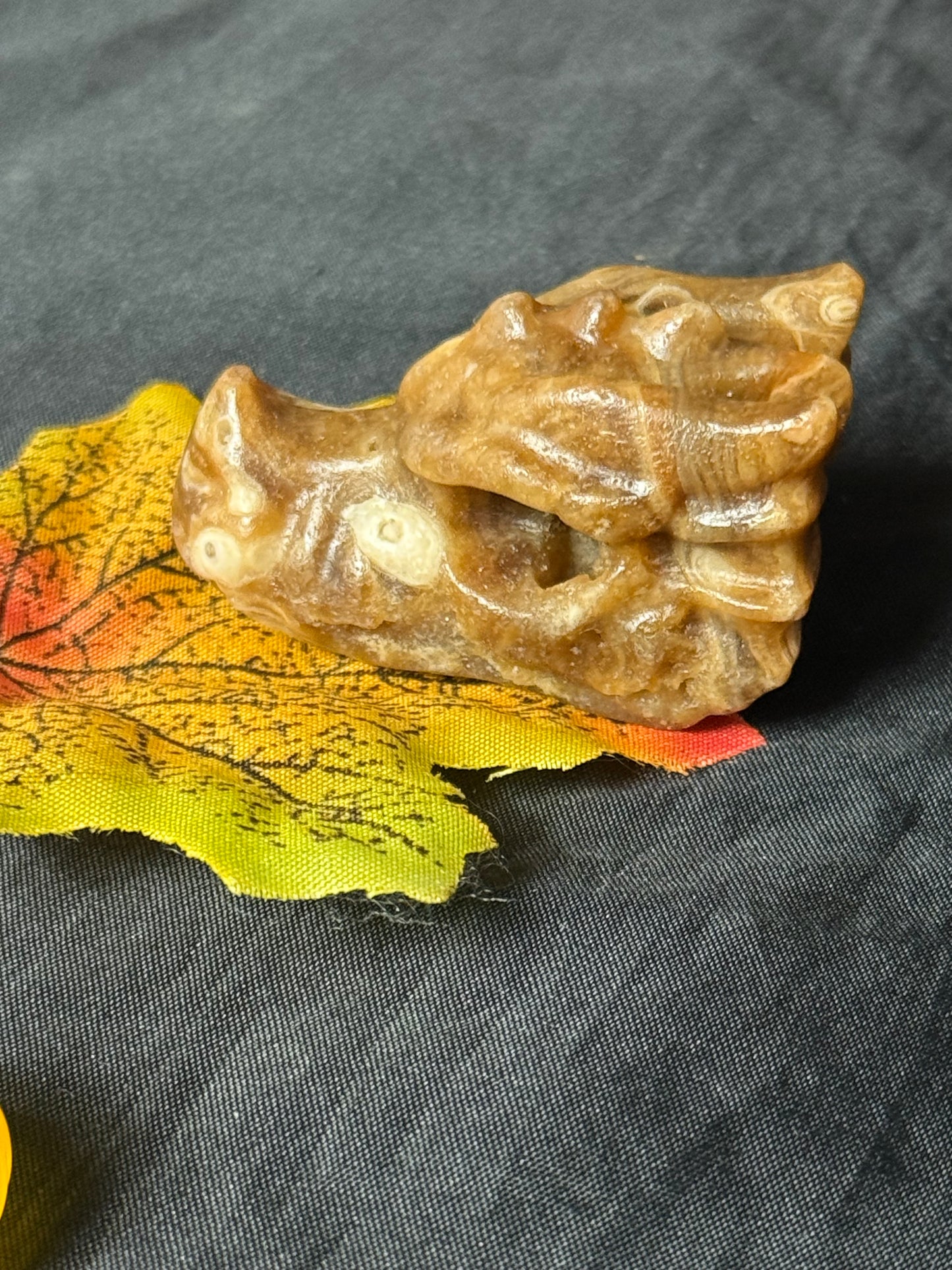 Honey Calcite Dragon